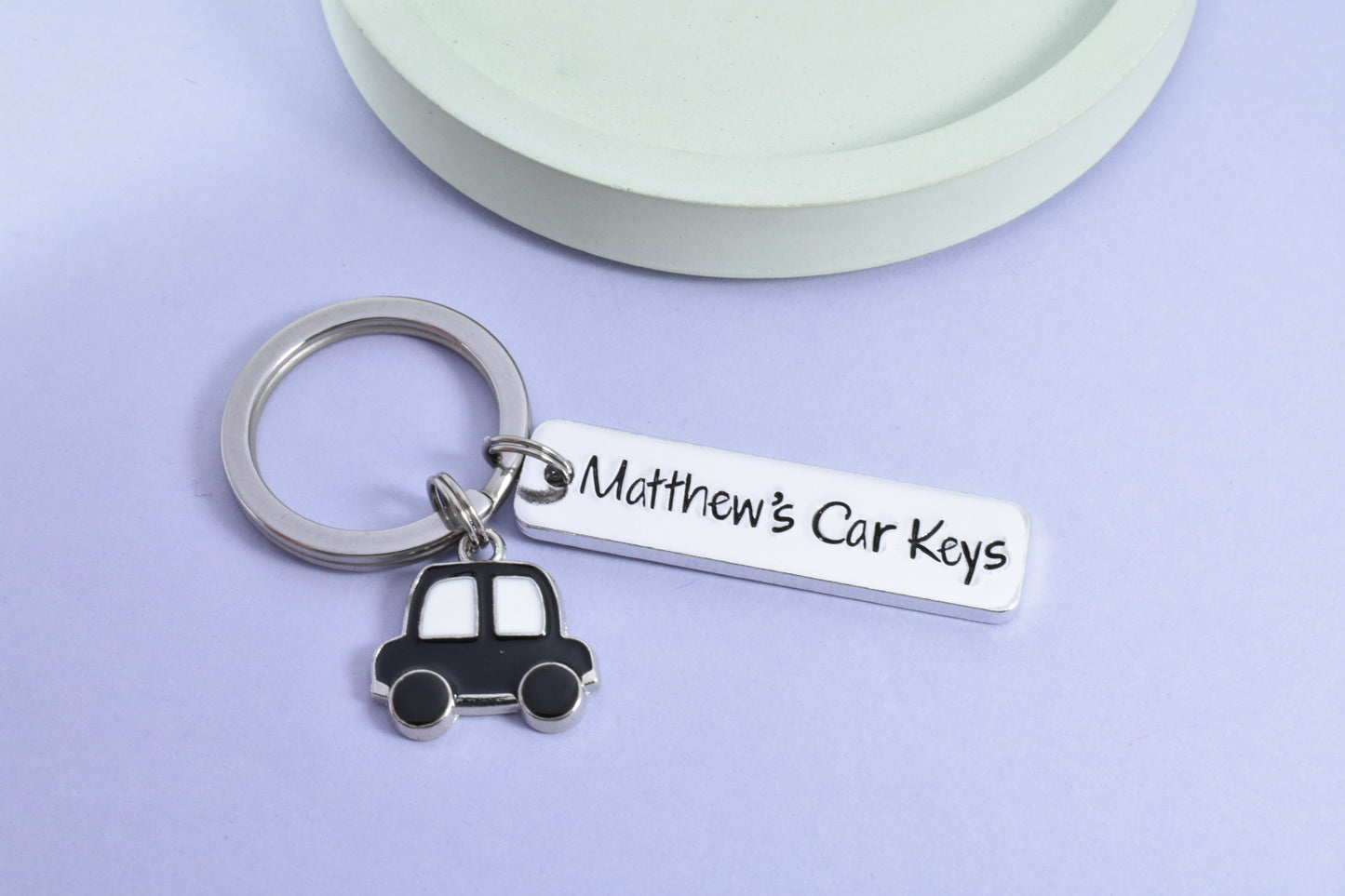 Personalised Car Keyring • Motorist Key Ring • 1st Car Keychain • Just Passed Driving Test Gift • Congrats • Driving Gift • New Driver