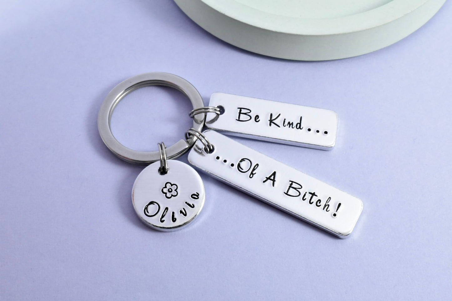 Personalised "Be Kind...Of A Bitch!" Keyring • Funny Key Ring • Friend Gift • Cheeky Gift • Sarcastic Keyring • BFF Gift • Be Kind