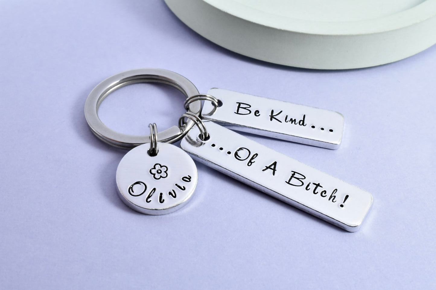 Personalised "Be Kind...Of A Bitch!" Keyring • Funny Key Ring • Friend Gift • Cheeky Gift • Sarcastic Keyring • BFF Gift • Be Kind
