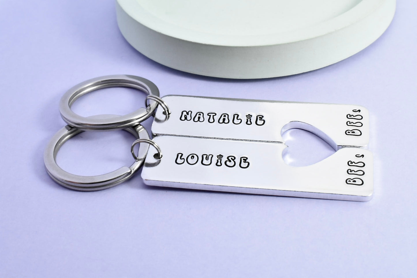Personalised BFFs Gift • Best Friend Keyring Set • Best Friends Forever Gift • Matching Present • Best Mate Key Chain