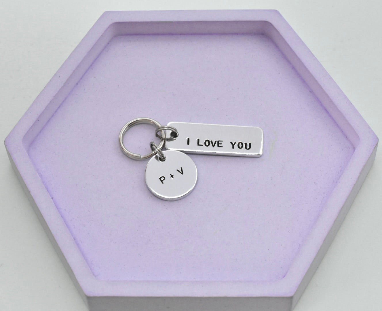 Personalised "I Love You More" Keychain: Discreet Romantic Gift