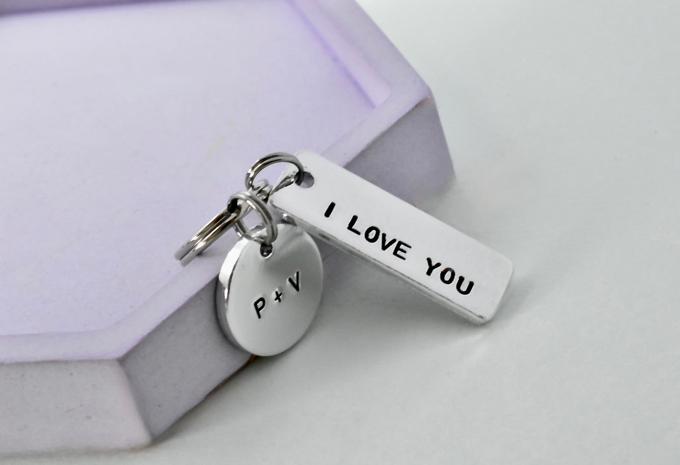 Personalised "I Love You More" Keychain: Discreet Romantic Gift