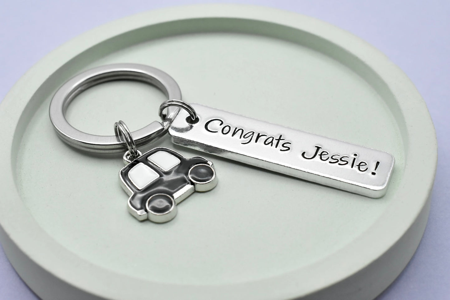 Personalised Car Keyring • Motorist Key Ring • 1st Car Keychain • Just Passed Driving Test Gift • Congrats • Driving Gift • New Driver