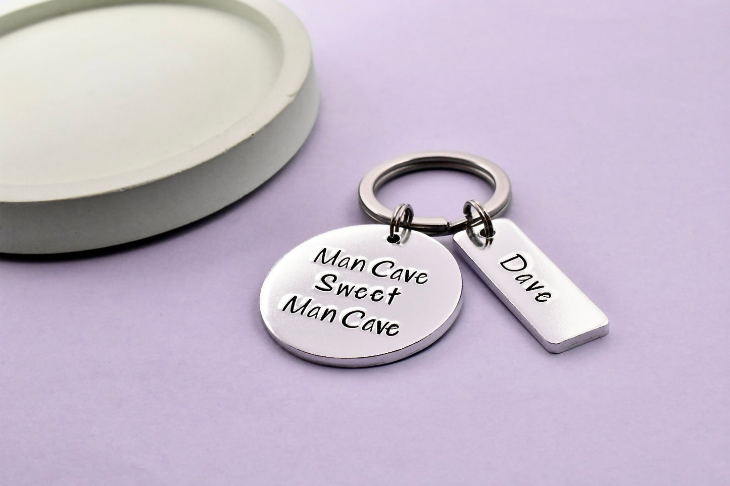 Man Cave Sweet Man Cave Keyring • Personalised Man Cave Keychain • Shed Keys • Gift For Him • His Shed • Tool Shed Gift