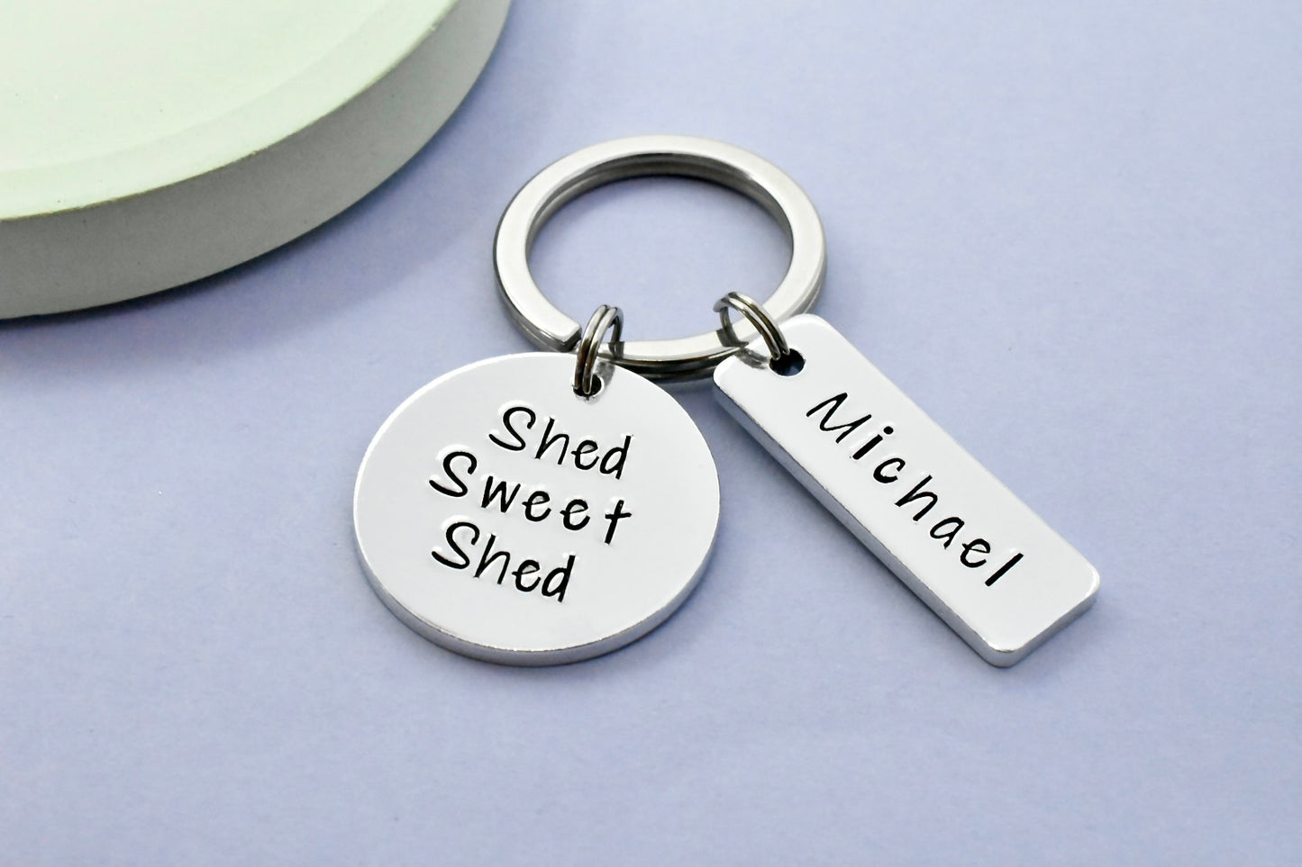 Shed Sweet Shed Keyring • Personalised Shed Keychain • Shed Keys • Gift For Him • His Shed • Her Shed • Her Shed • Tool Shed Gift