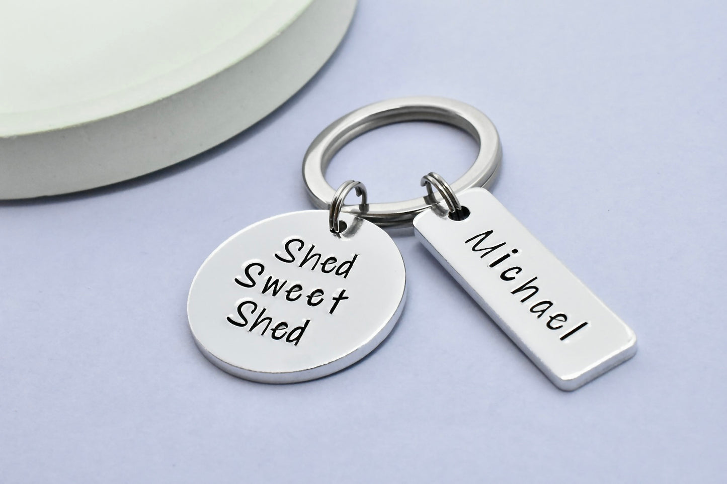 Shed Sweet Shed Keyring • Personalised Shed Keychain • Shed Keys • Gift For Him • His Shed • Her Shed • Her Shed • Tool Shed Gift