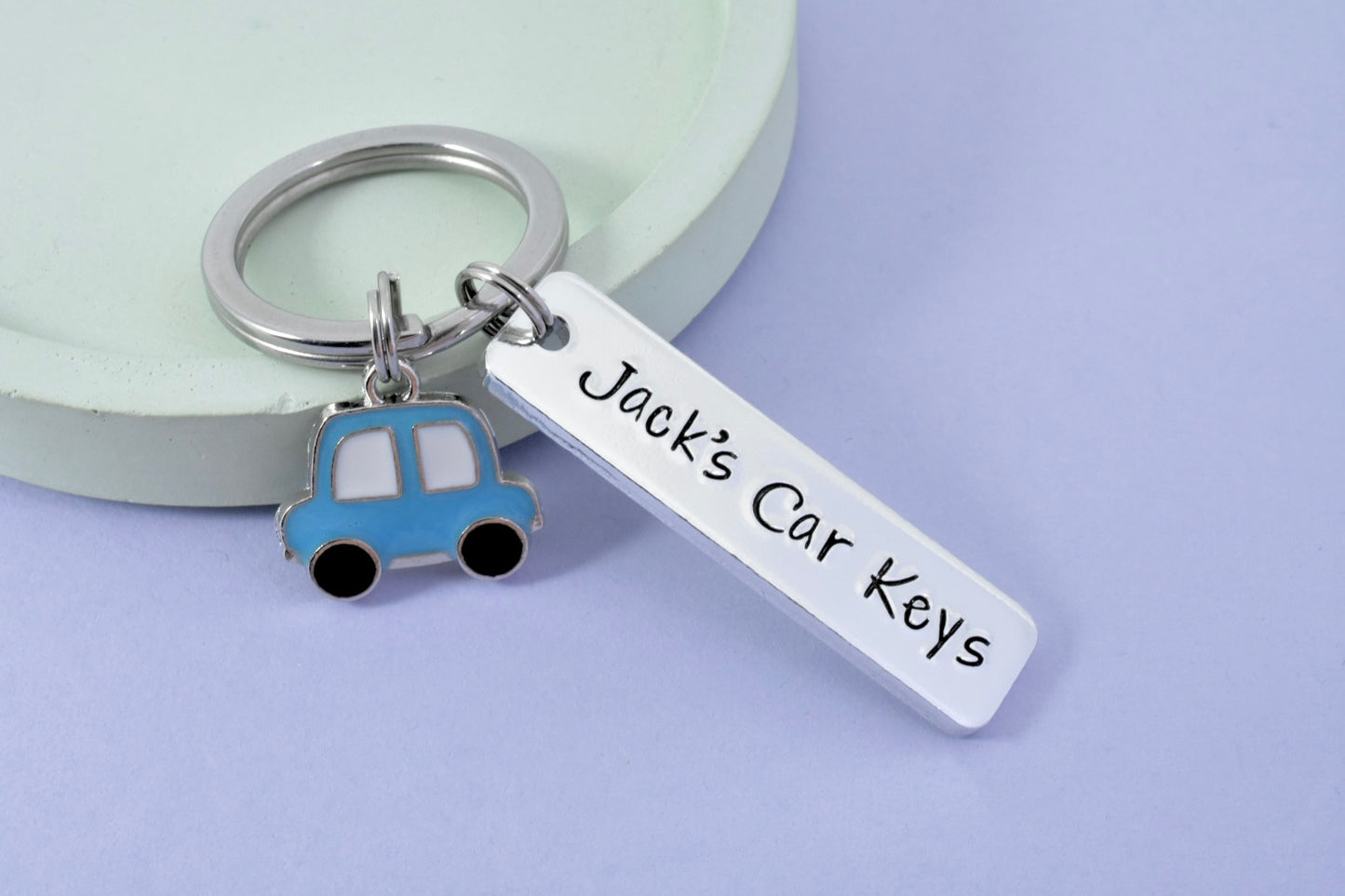 Personalised Car Keyring • Motorist Key Ring • 1st Car Keychain • Just Passed Driving Test Gift • Congrats • Driving Gift • New Driver