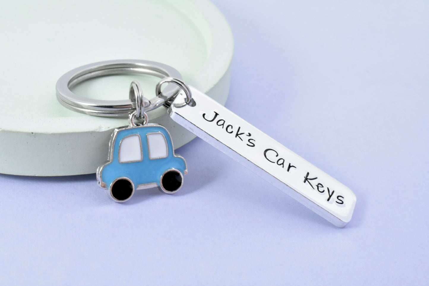 Personalised Car Keyring • Motorist Key Ring • 1st Car Keychain • Just Passed Driving Test Gift • Congrats • Driving Gift • New Driver