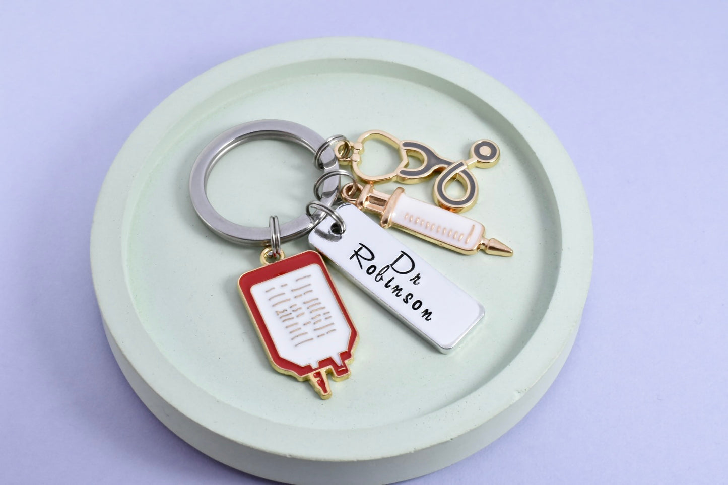 Personalised Doctor Keyring • New Dr Key Ring • Newly Qualified Doctor Gift • Junior Dr Gift • Medical School Graduate • Doctor Graduation