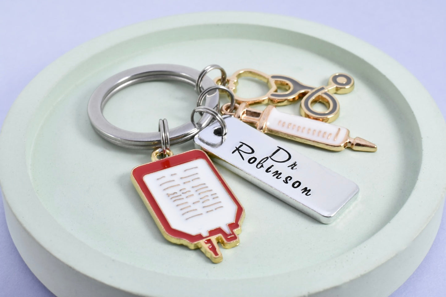 Personalised Doctor Keyring • New Dr Key Ring • Newly Qualified Doctor Gift • Junior Dr Gift • Medical School Graduate • Doctor Graduation