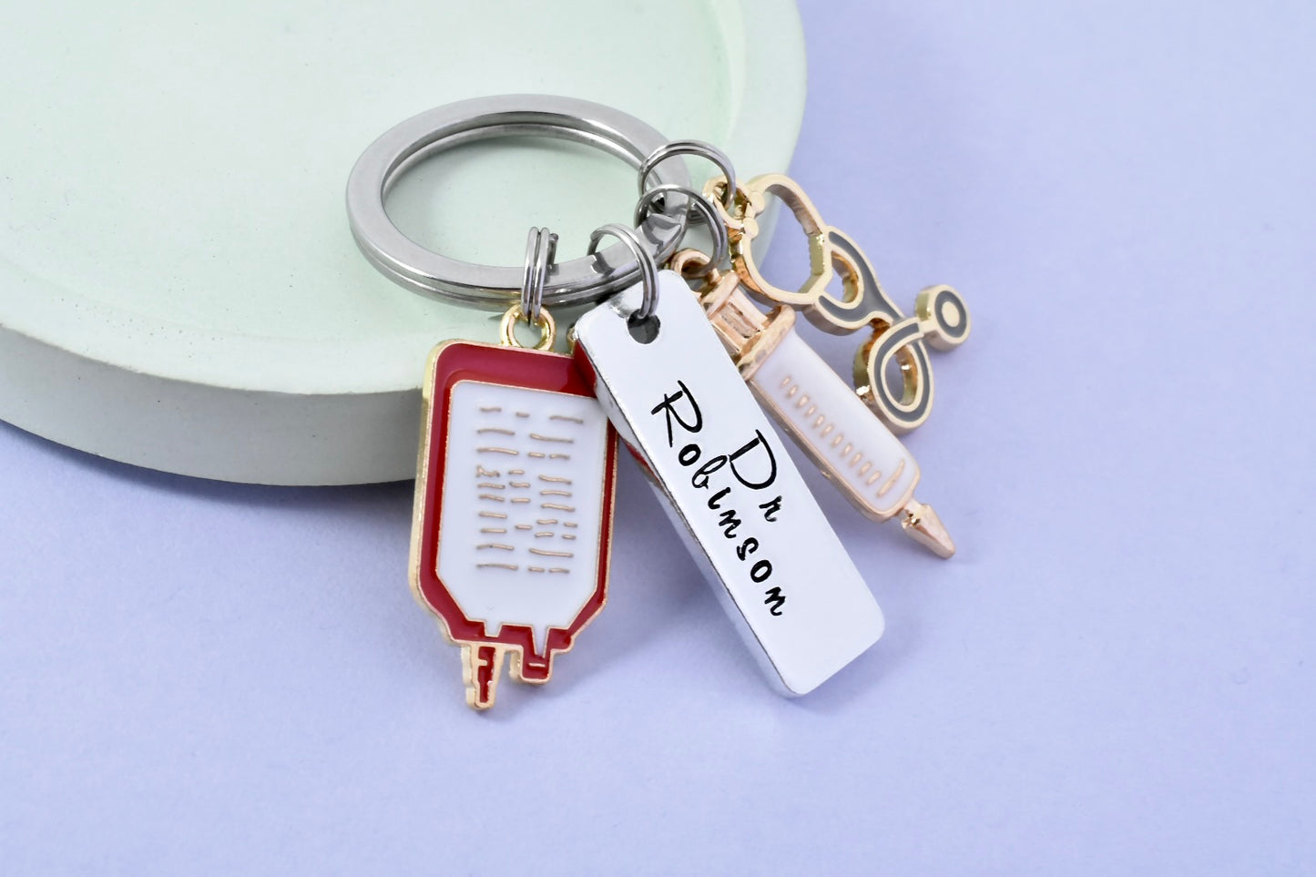 Personalised Doctor Keyring • New Dr Key Ring • Newly Qualified Doctor Gift • Junior Dr Gift • Medical School Graduate • Doctor Graduation