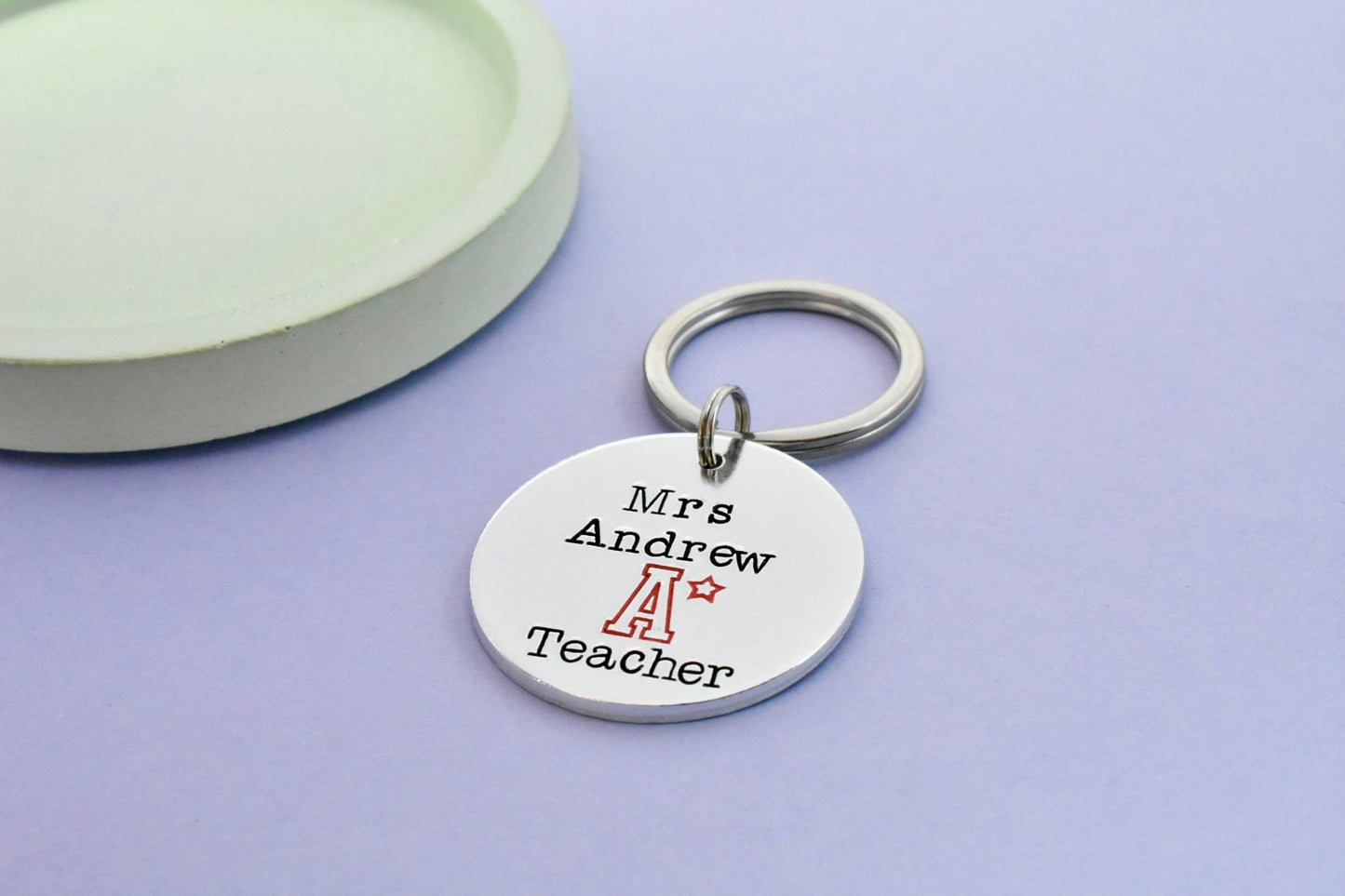 Personalised Teacher Keyring - A Star Teacher Gift