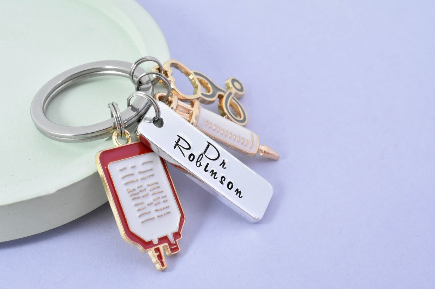 Personalised Doctor Keyring • New Dr Key Ring • Newly Qualified Doctor Gift • Junior Dr Gift • Medical School Graduate • Doctor Graduation