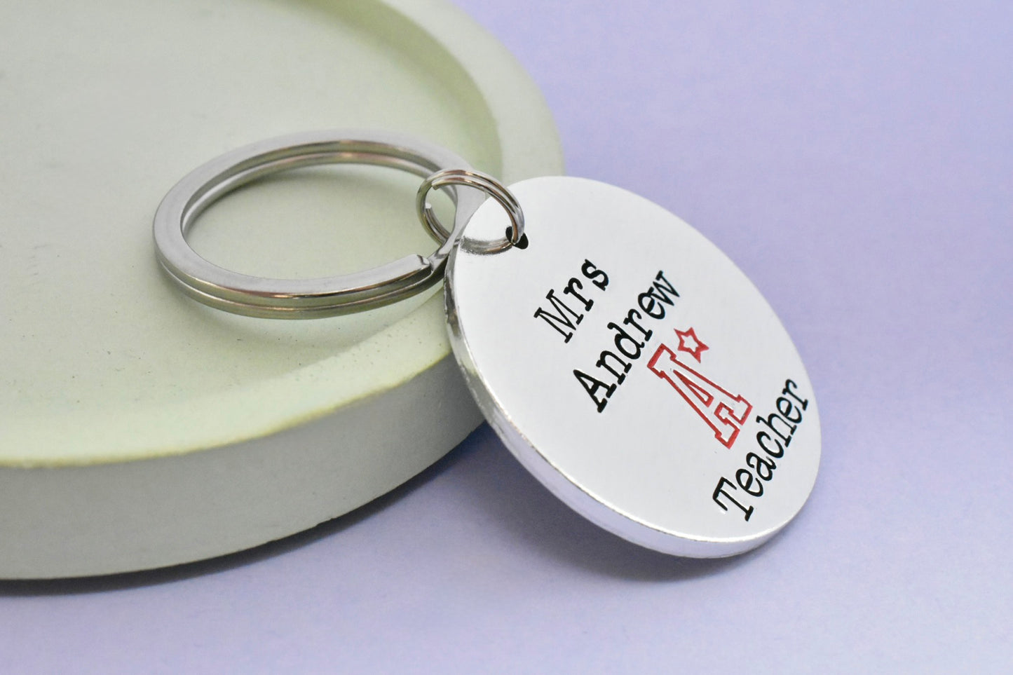 Personalised Teacher Keyring - A Star Teacher Gift