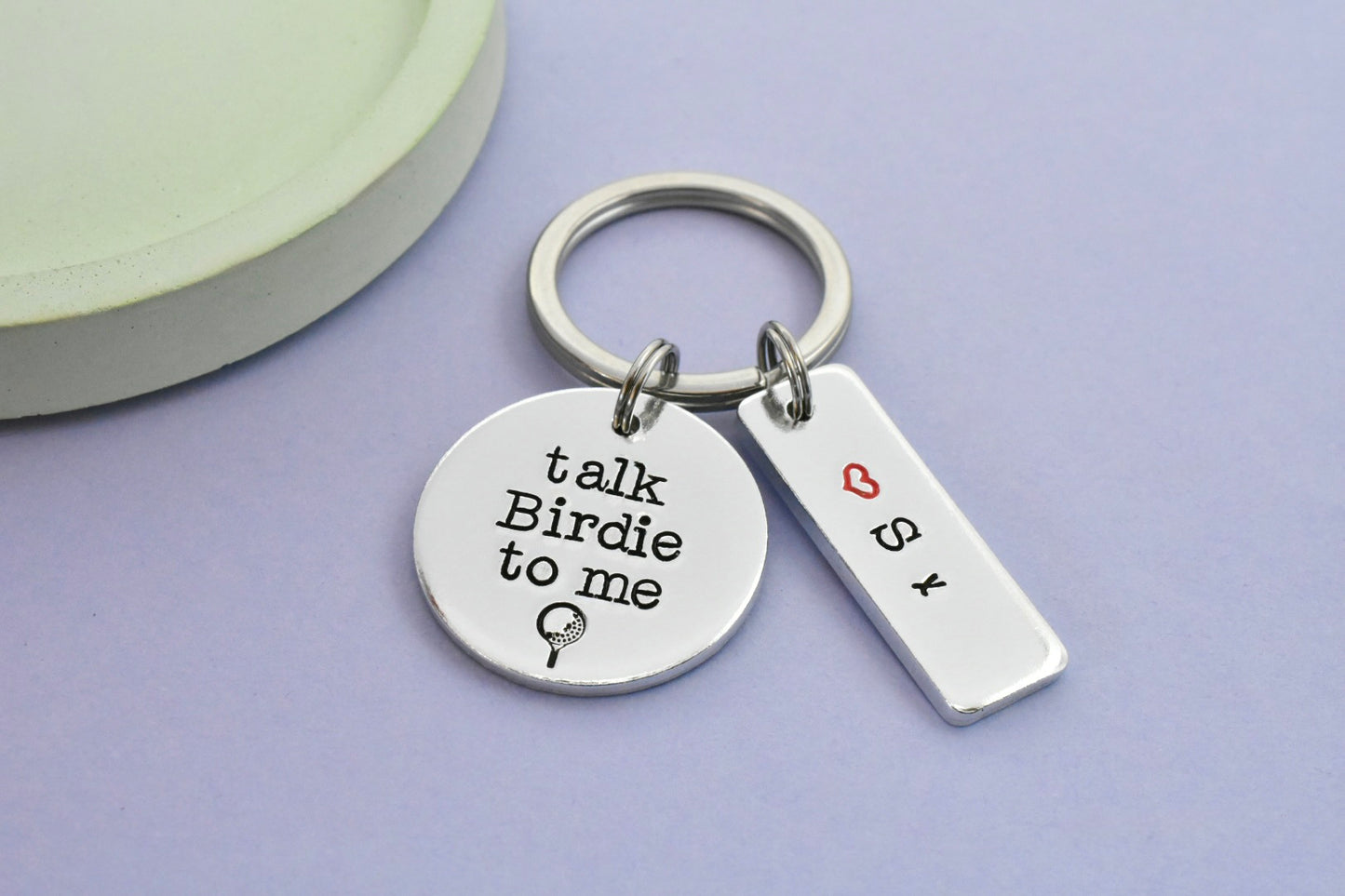 Personalised Golf Keyring