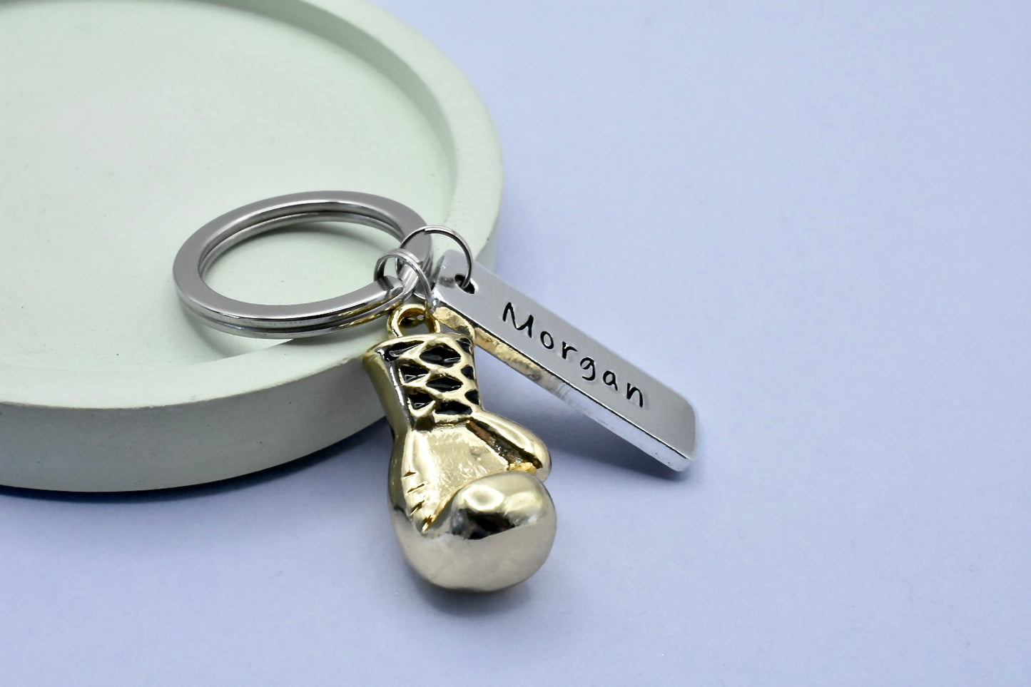Personalised Boxing Keyring • Boxer Key Ring • Boxing Fitness Keychain • Fighter Gift • Boxing Glove • Heavyweight • Featherweight Boxer