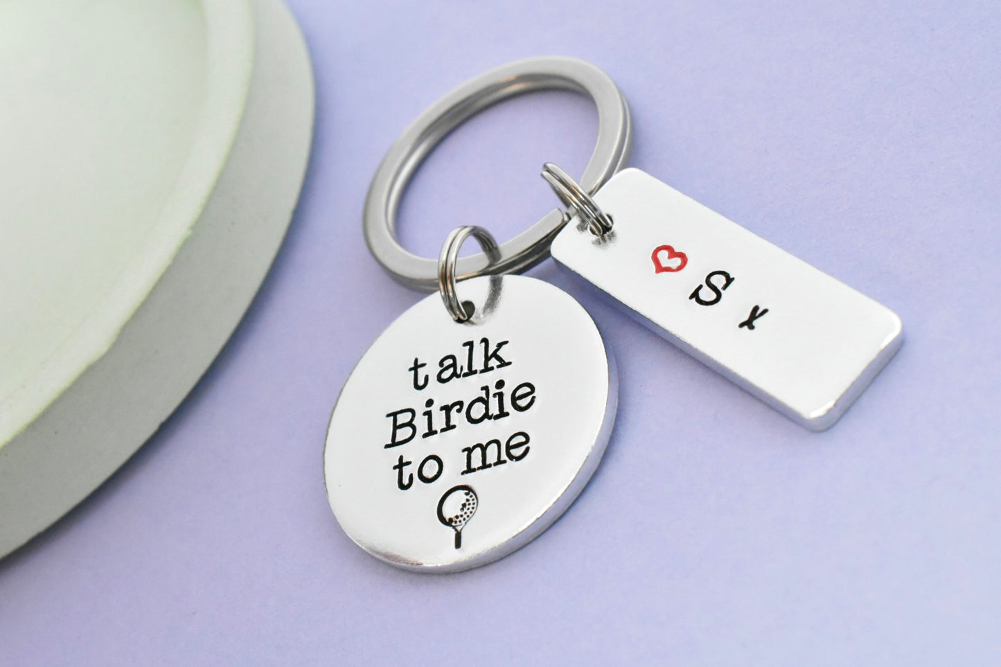 Personalised Golf Keyring
