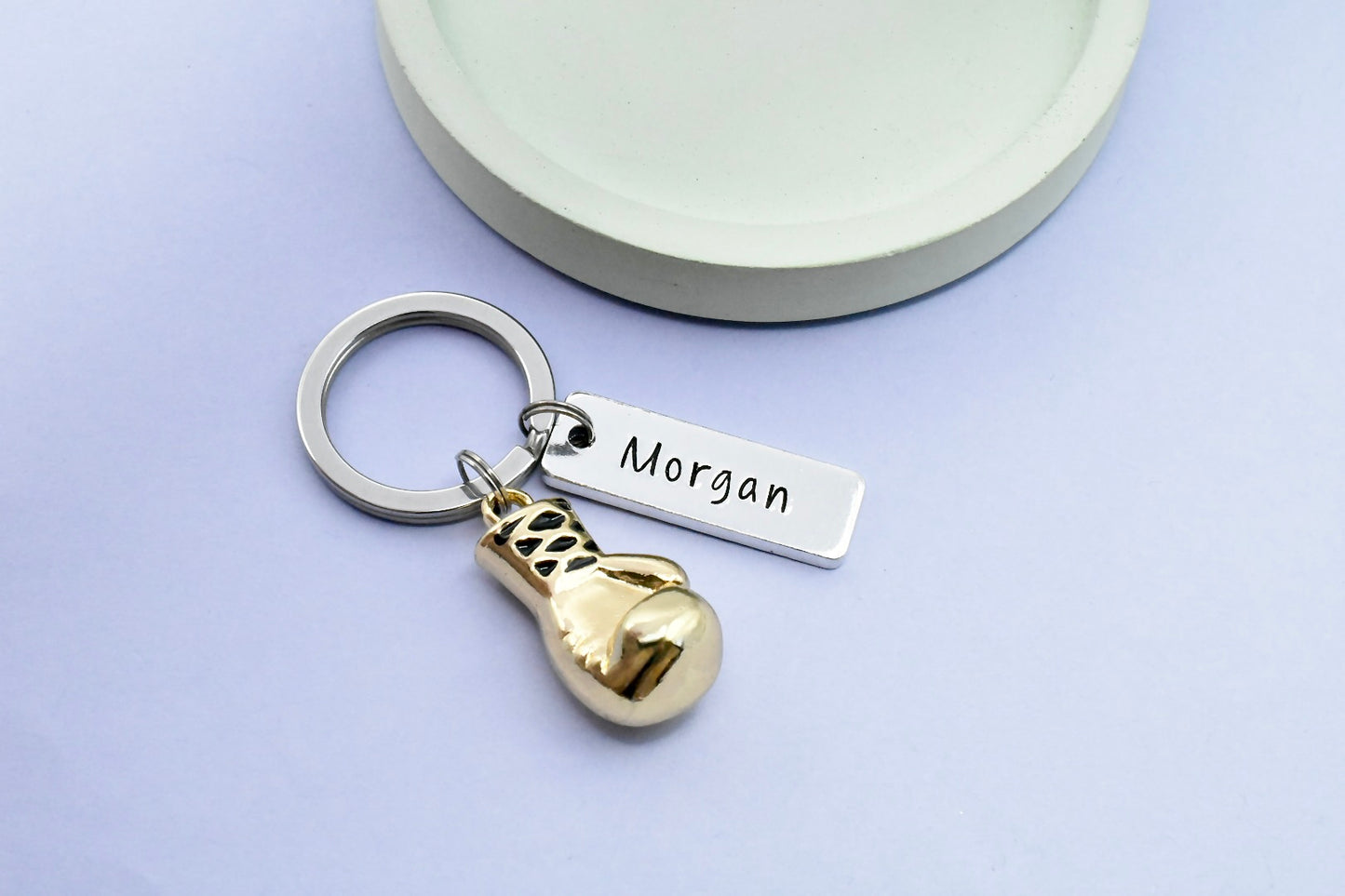 Personalised Boxing Keyring • Boxer Key Ring • Boxing Fitness Keychain • Fighter Gift • Boxing Glove • Heavyweight • Featherweight Boxer