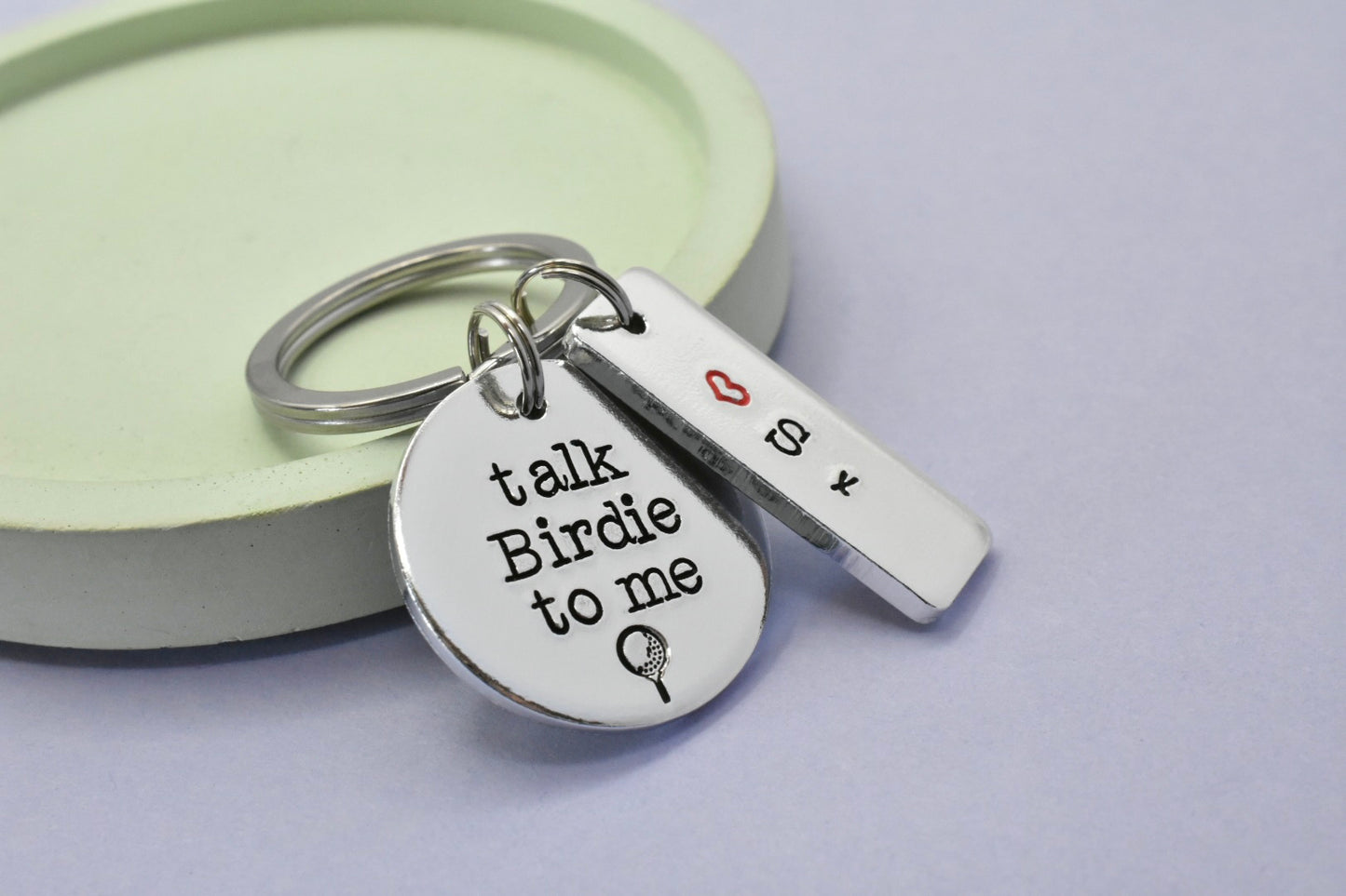 Personalised Golf Keyring