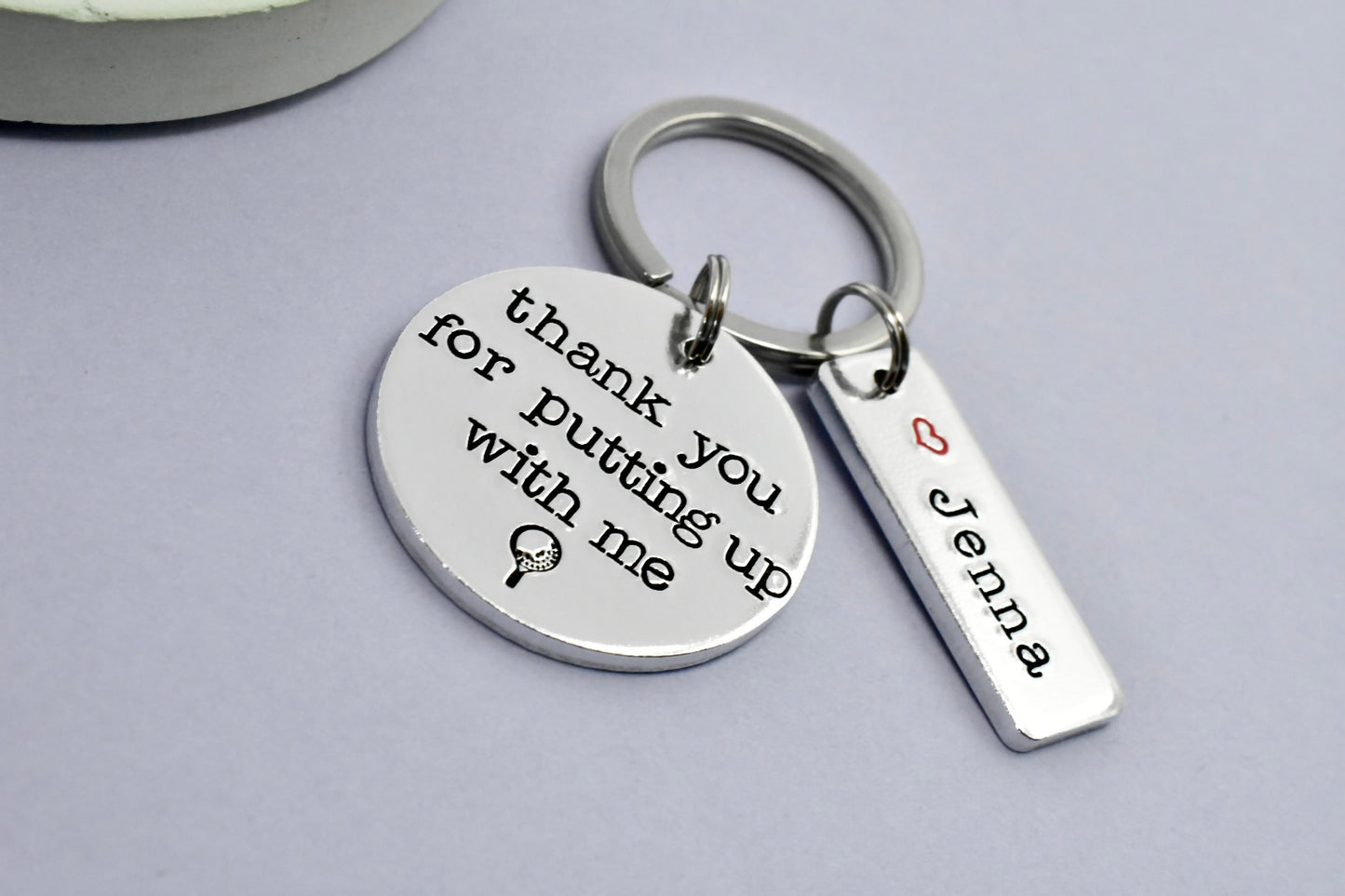 Personalised Golf Keyring