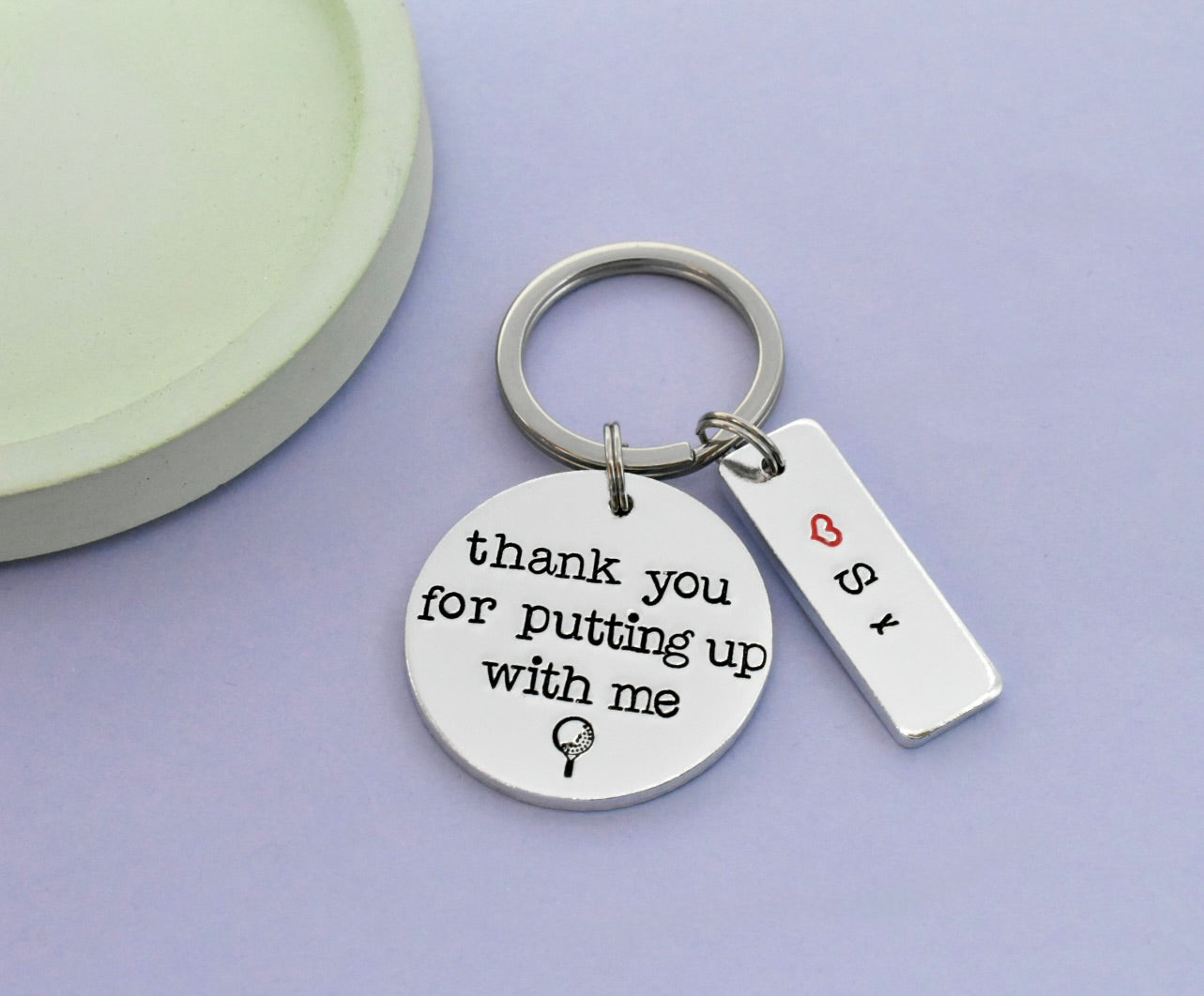Personalised Golf Keyring