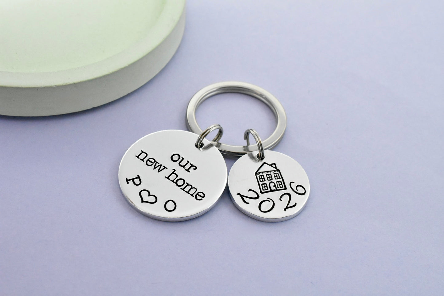 Personalised Our New Home Keyring for Couples