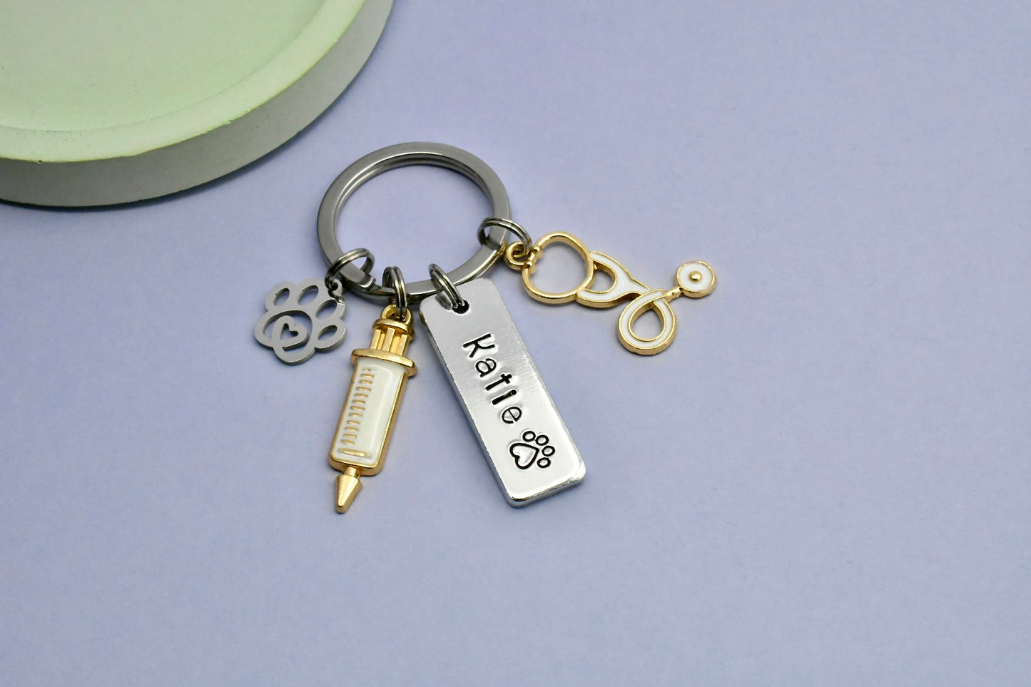 Personalised Vet Keyring
