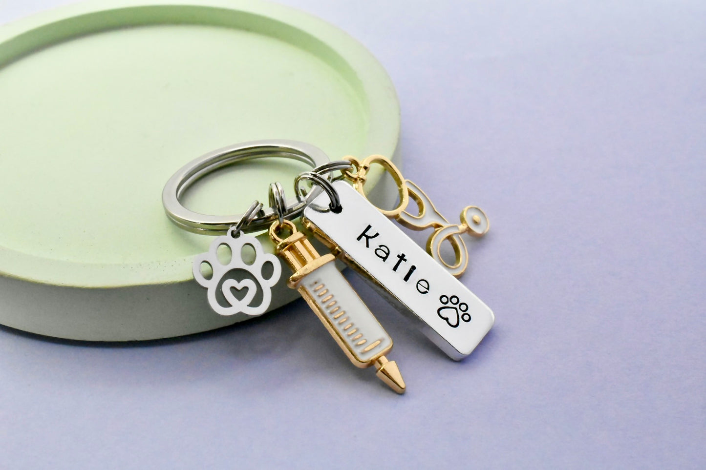Personalised Vet Keyring