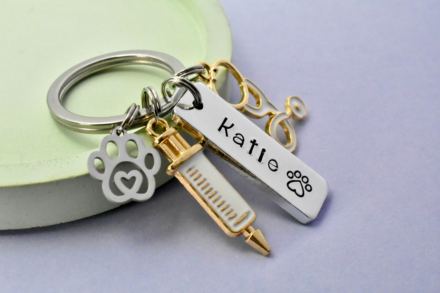 Personalised Vet Keyring