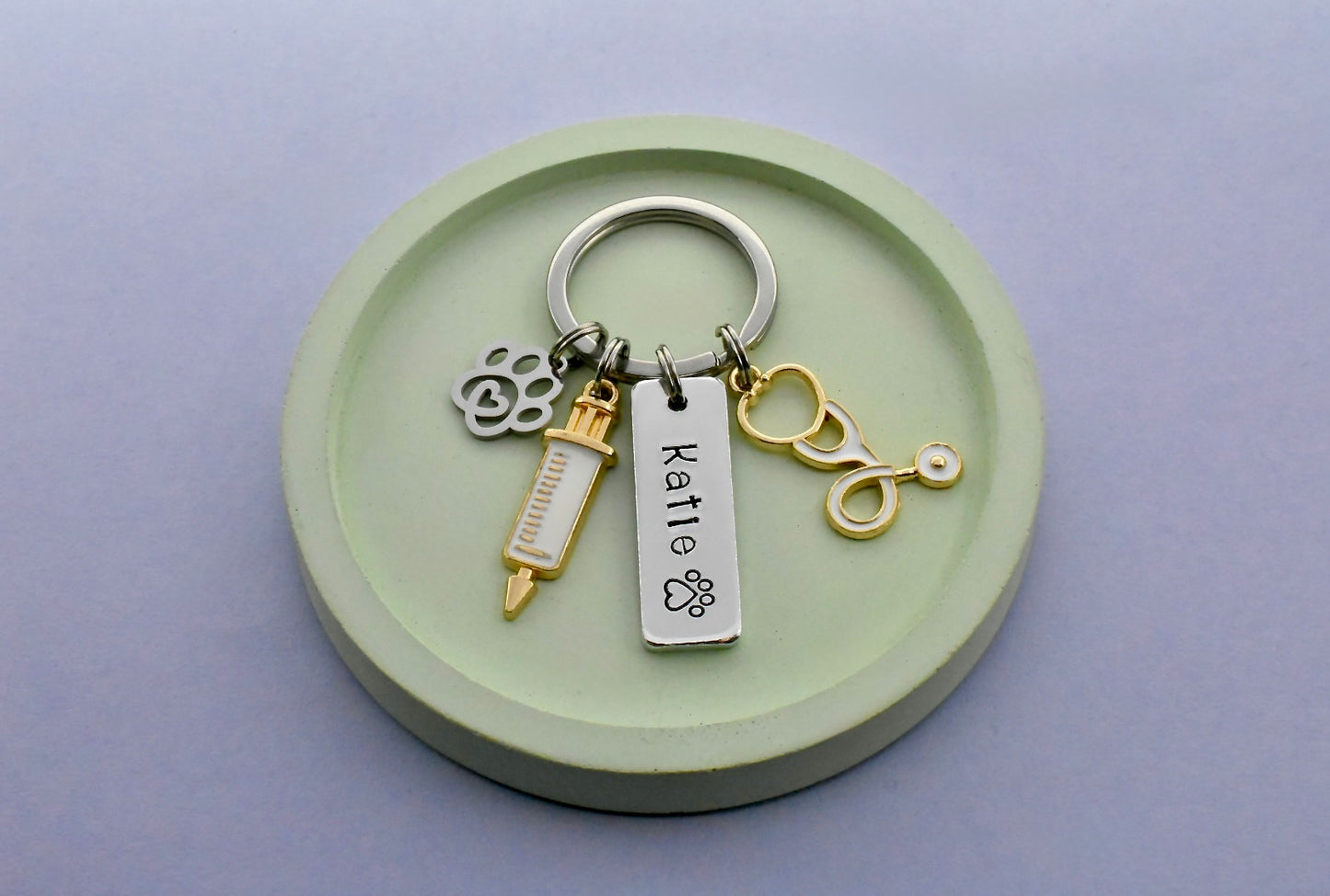 Personalised Vet Keyring