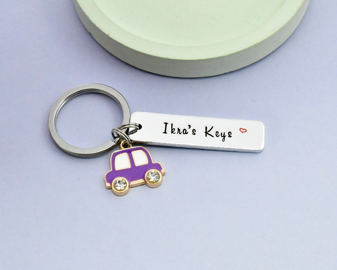 Personalised Car Keys Keyring