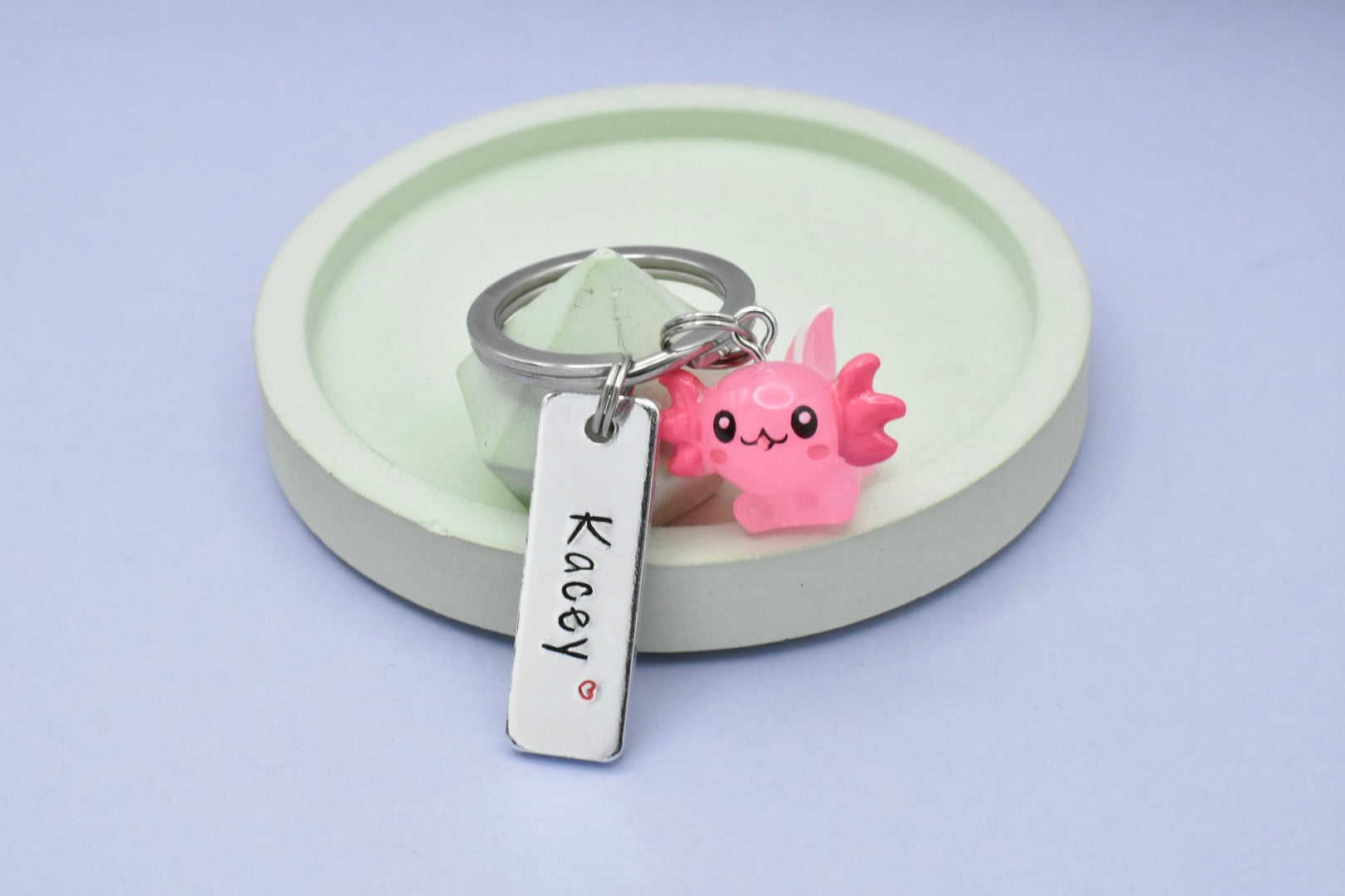 Personalised Axolotl Keyring • Axolotl Key Ring • Amphibian Keychain ...