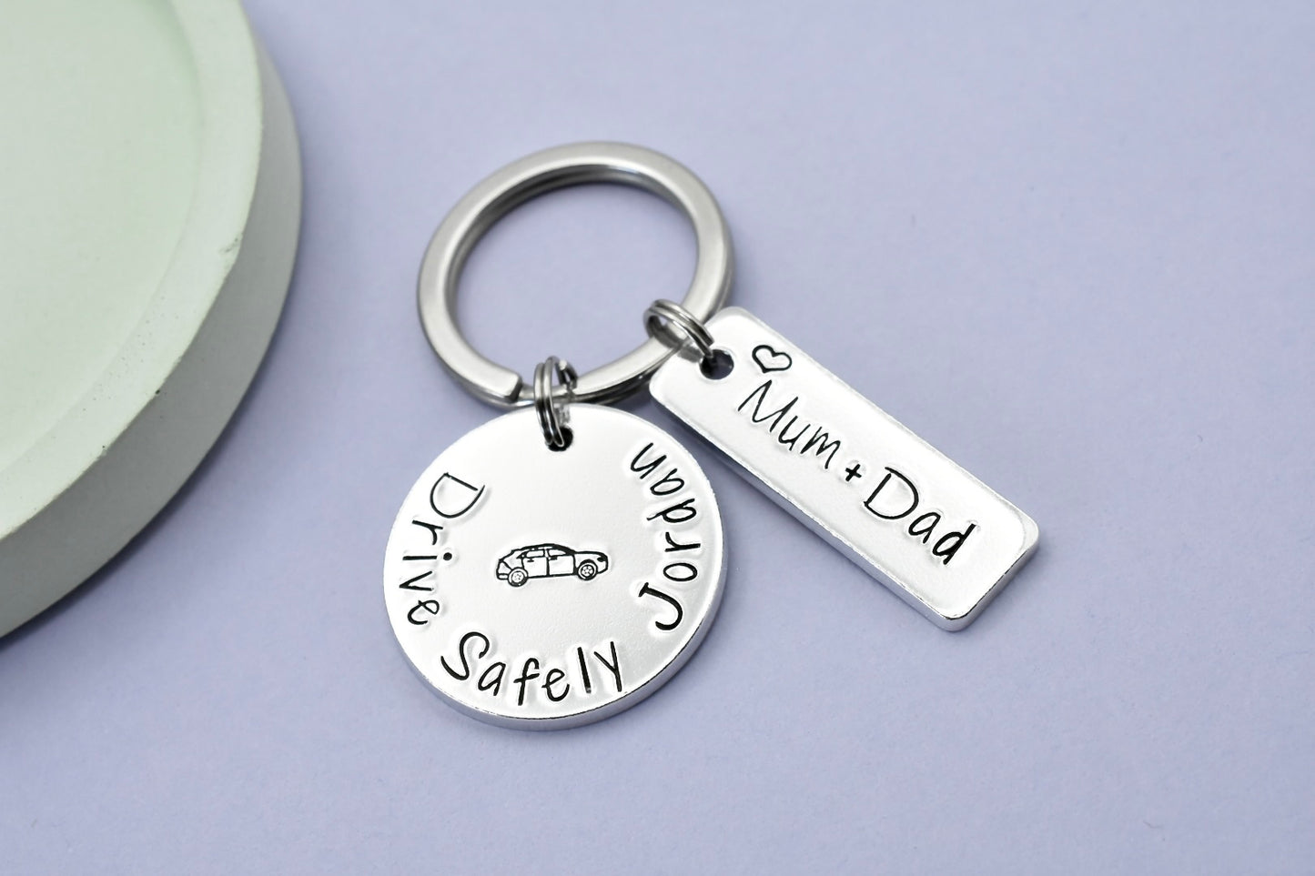 Personalised Drive Safely Keyring • New Driver Gift • New Car Keys • Passed Driving Test • Be Safe Keyring • Long Distance Driver Gift