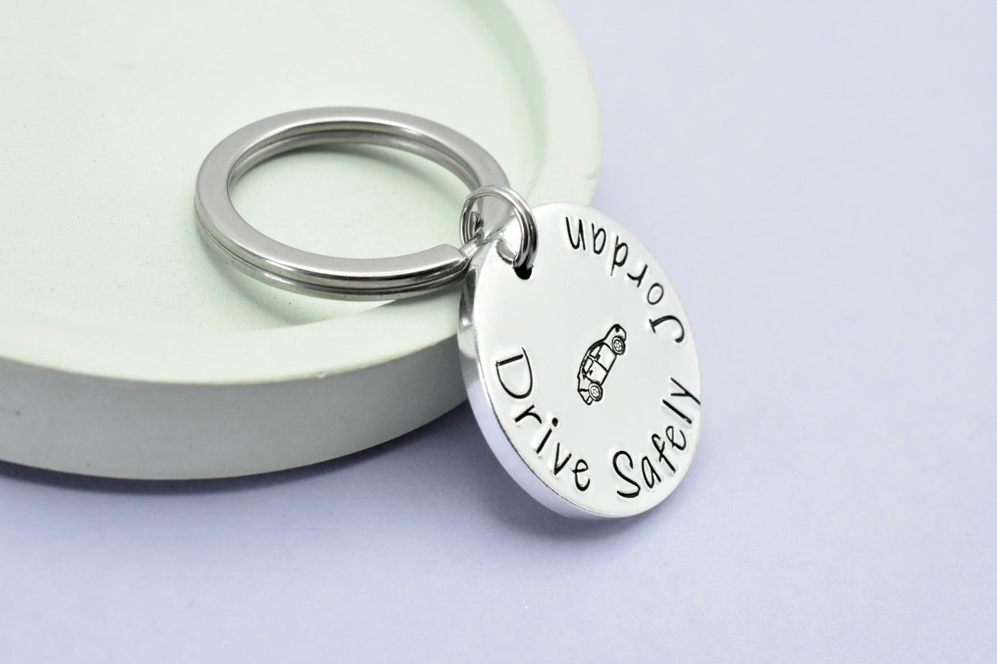 Personalised Drive Safely Keyring • New Driver Gift • New Car Keys • Passed Driving Test • Be Safe Keyring • Long Distance Driver Gift