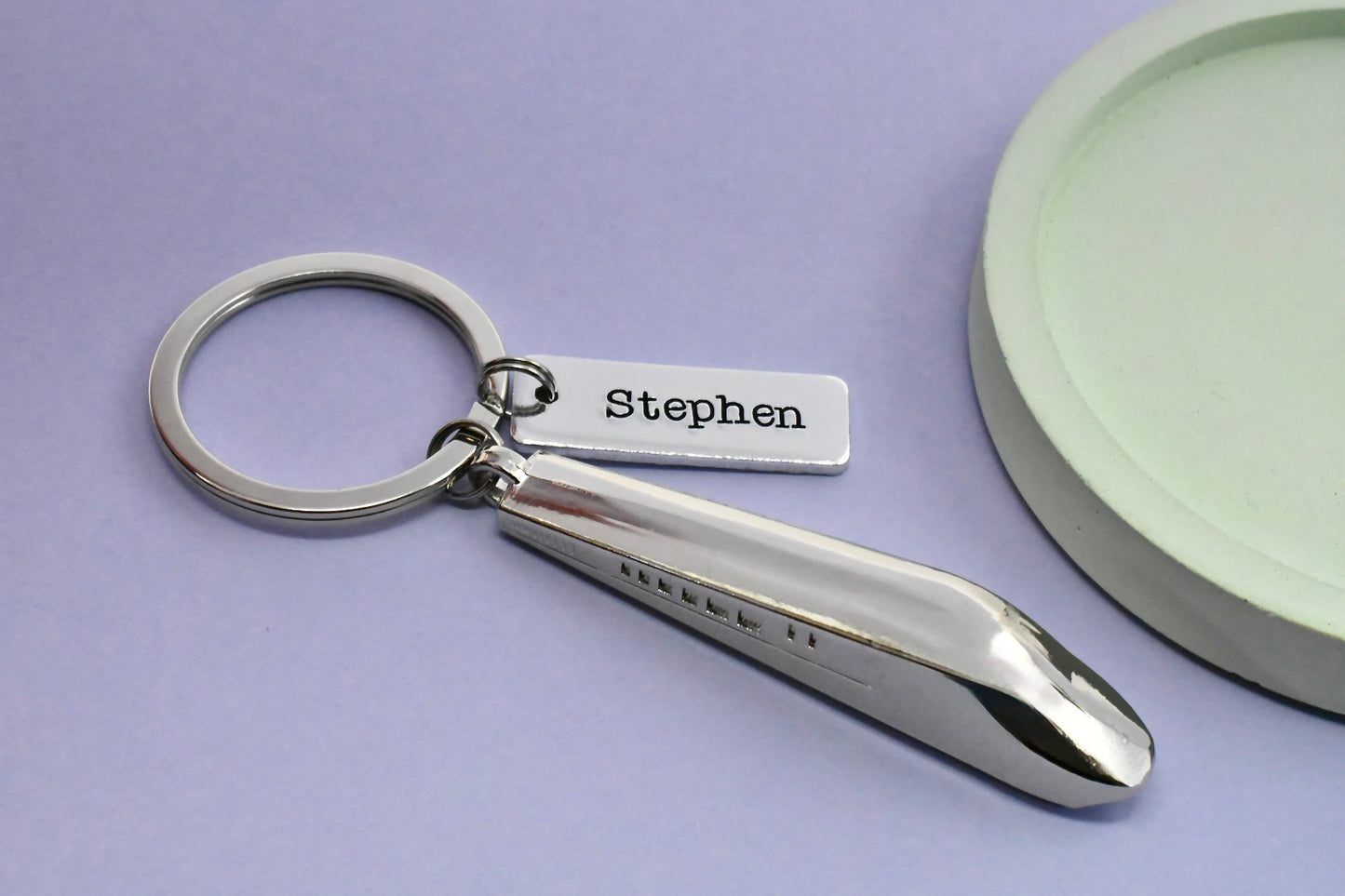 Personalised Train Keyring