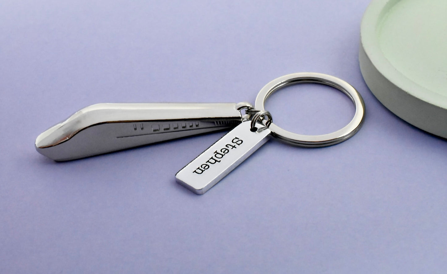 Personalised Train Keyring