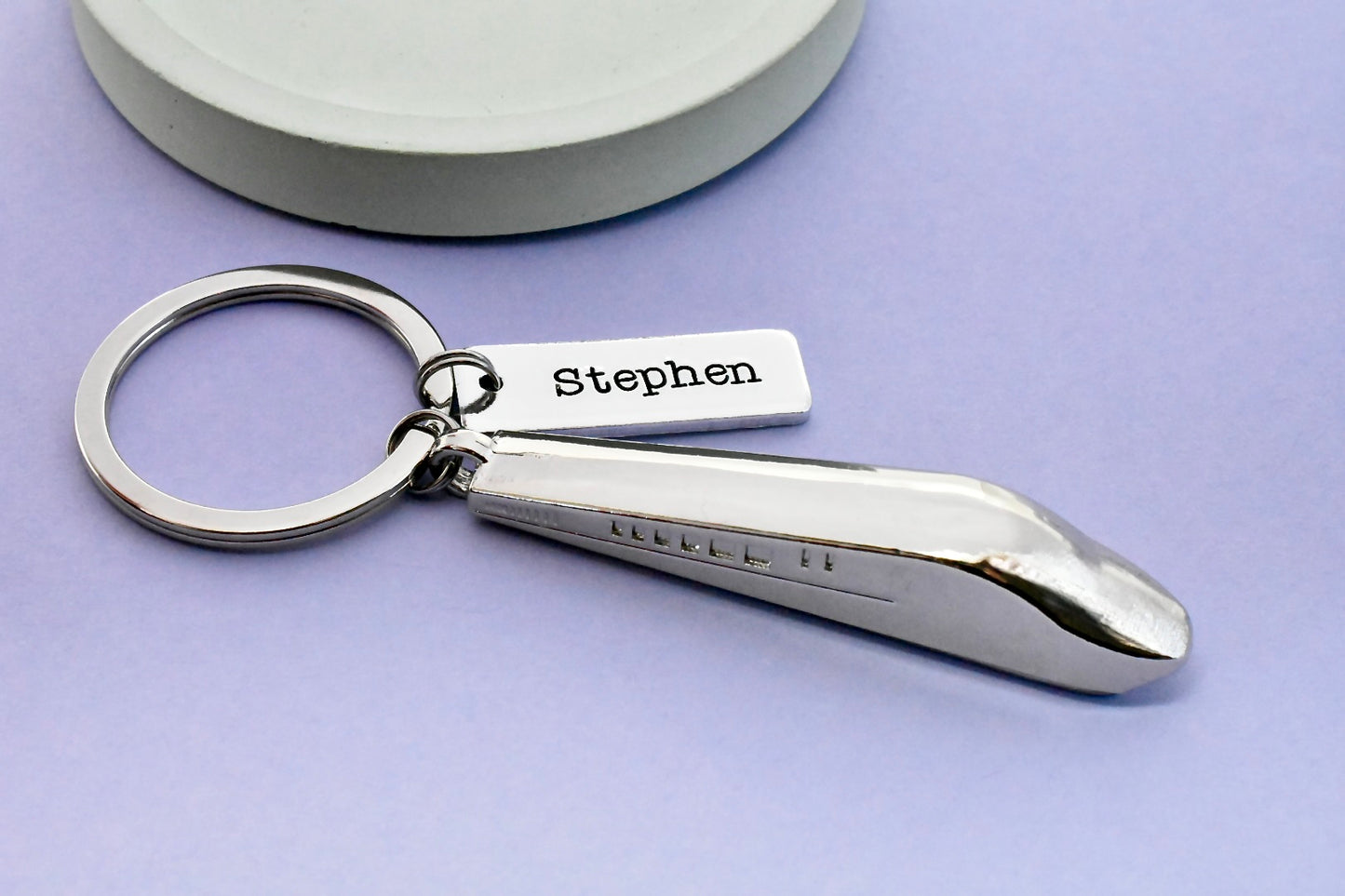 Personalised Train Keyring