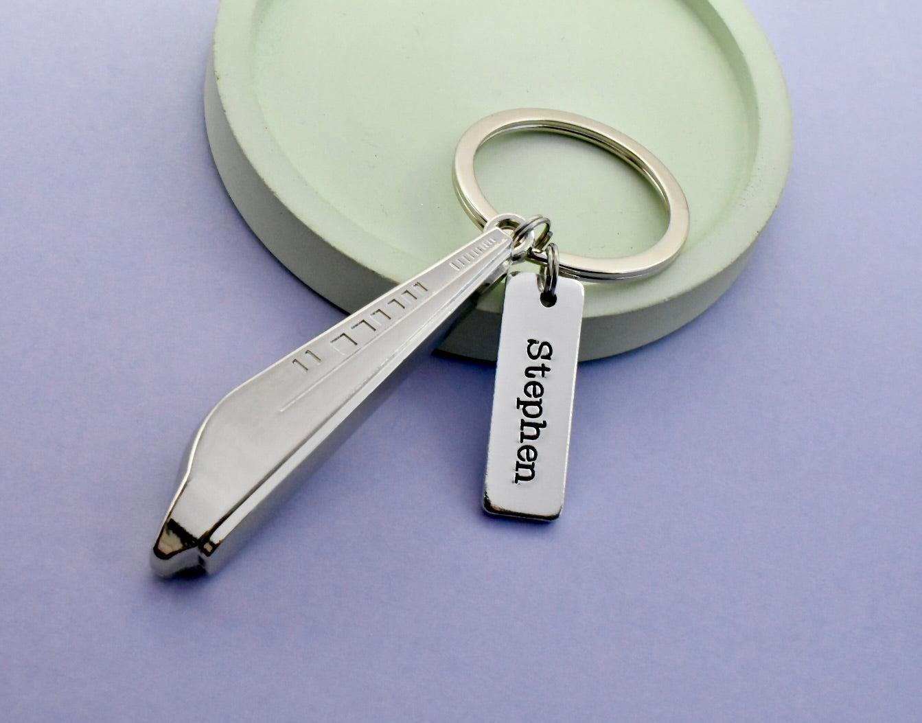 Personalised Train Keyring