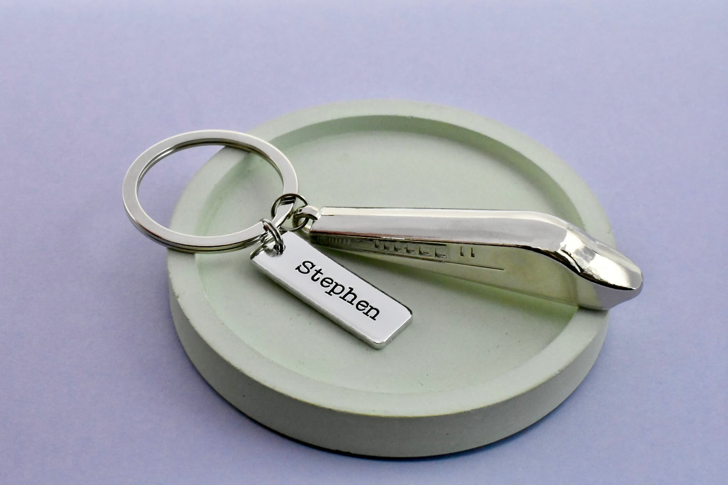 Personalised Train Keyring