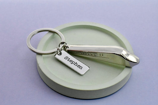 Personalised Train Keyring