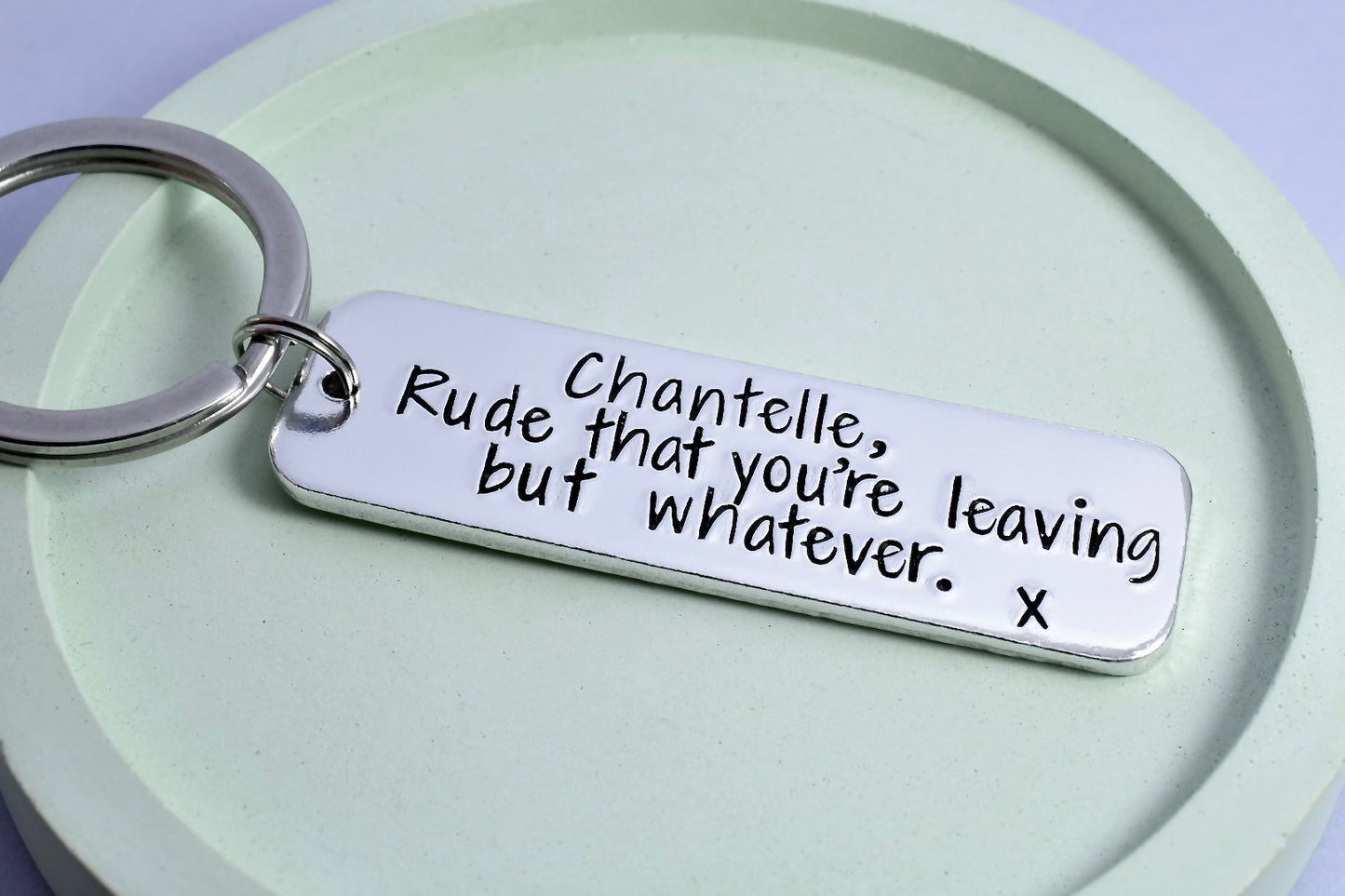 Personalised Leaving Gift • Rude That You Are Leaving But Whatever • Gift For Colleague • Leaving Work Keychain • Goodbye Gift For Colleague