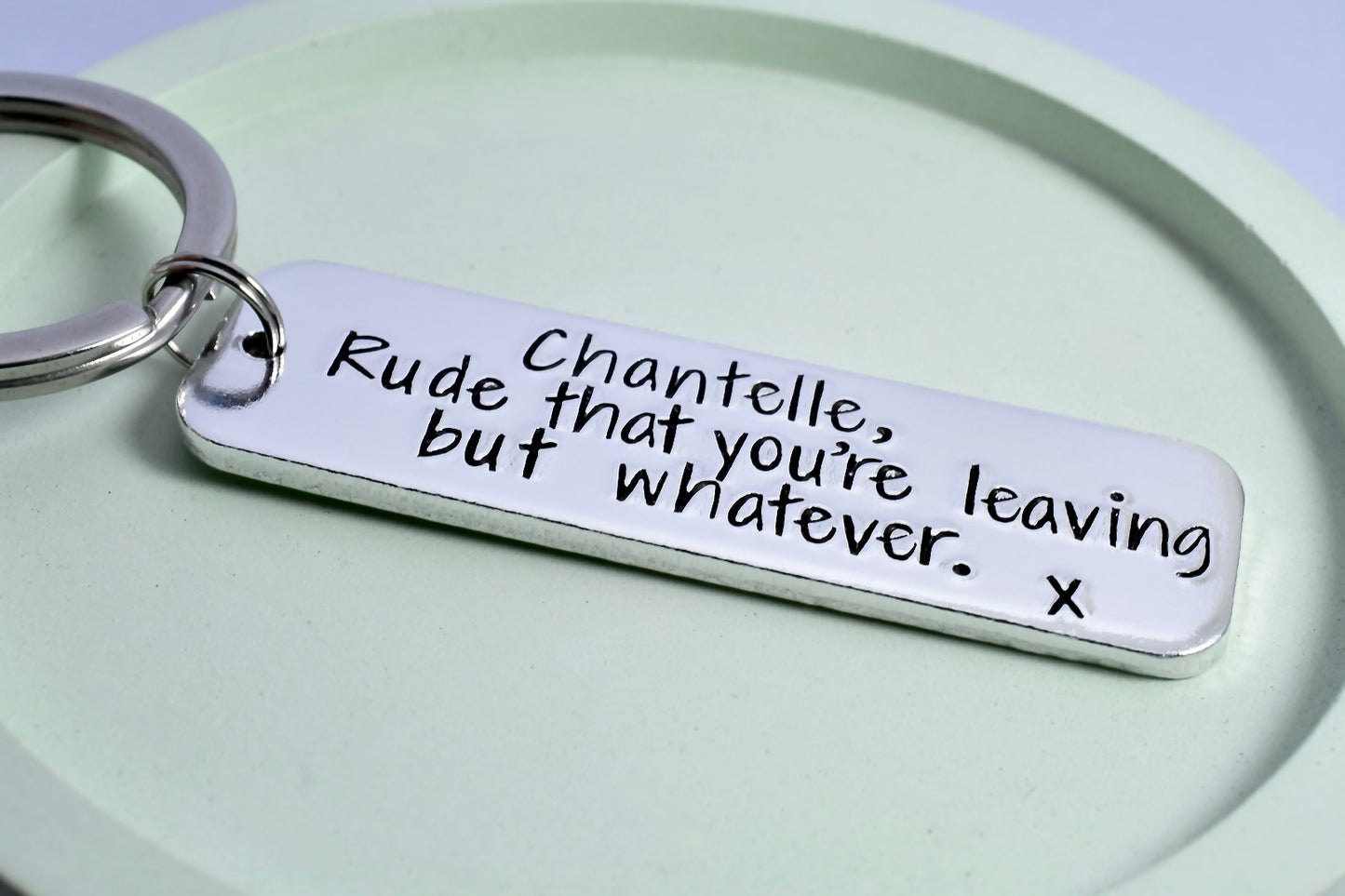 Personalised Leaving Gift • Rude That You Are Leaving But Whatever • Gift For Colleague • Leaving Work Keychain • Goodbye Gift For Colleague