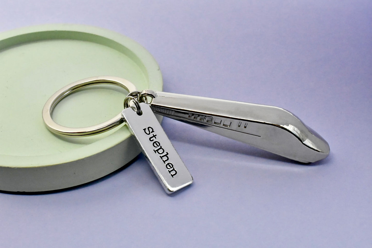 Personalised Train Keyring