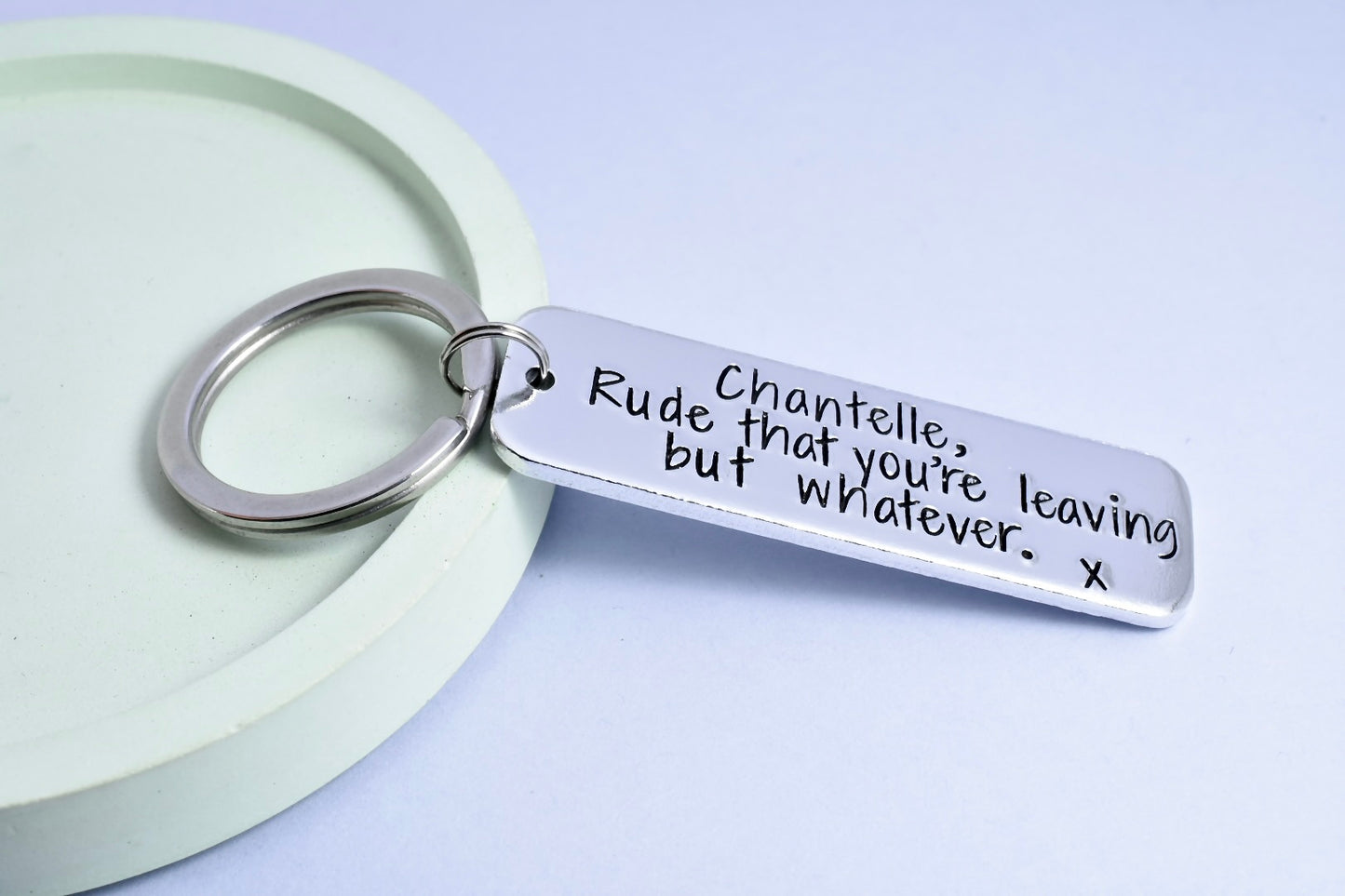Personalised Leaving Gift • Rude That You Are Leaving But Whatever • Gift For Colleague • Leaving Work Keychain • Goodbye Gift For Colleague