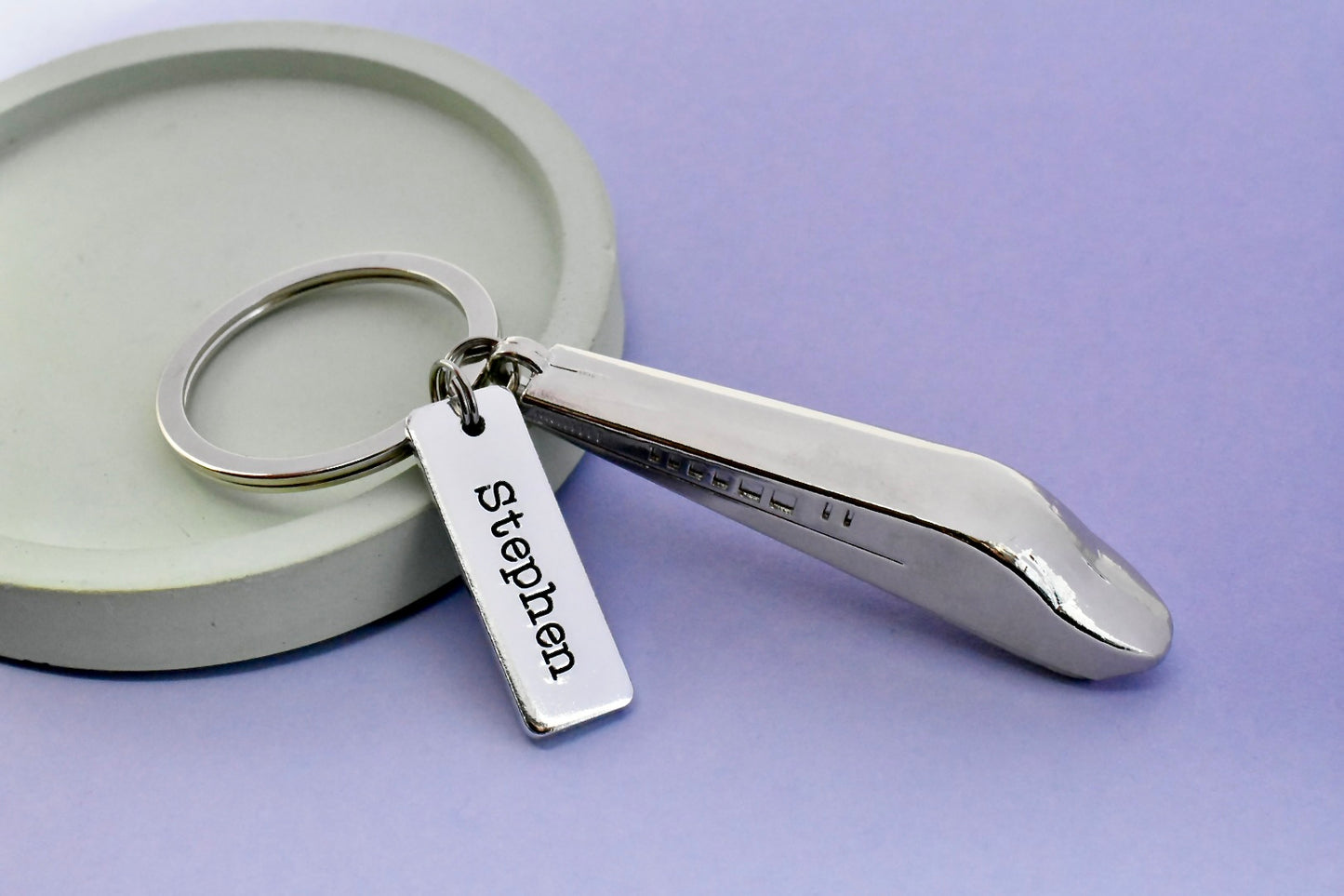 Personalised Train Keyring