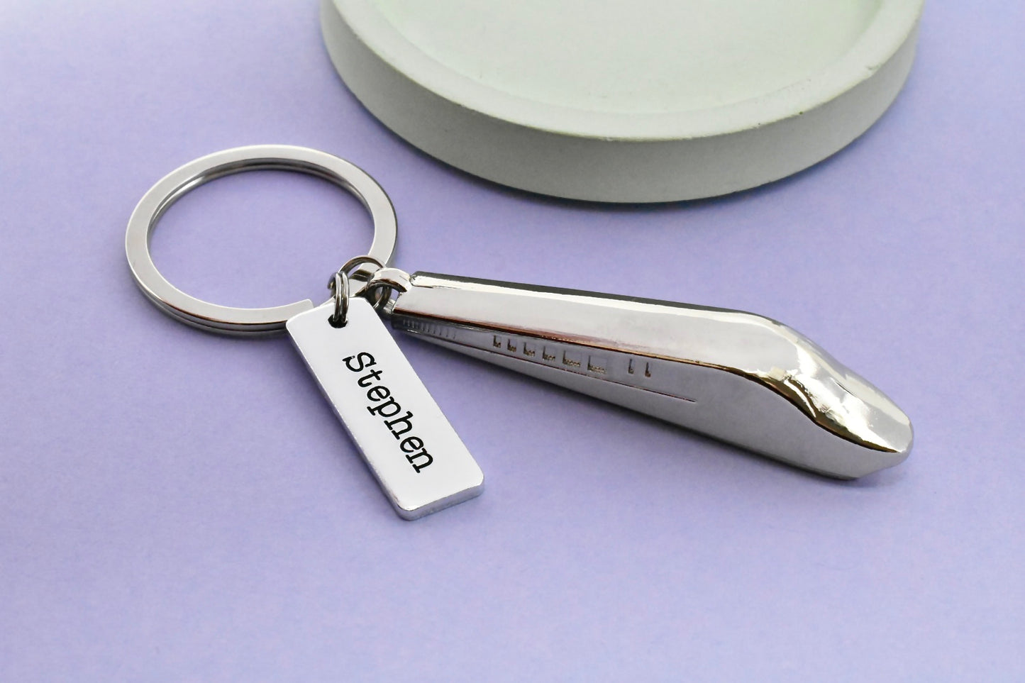 Personalised Train Keyring