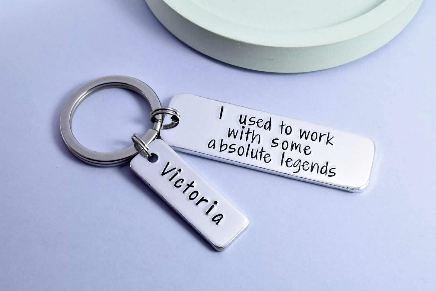 Personalised Leaving Gift • I Used To Work With Some Absolute Legends • Gift For Colleague • Leaving Work Keychain • Goodbye Gift