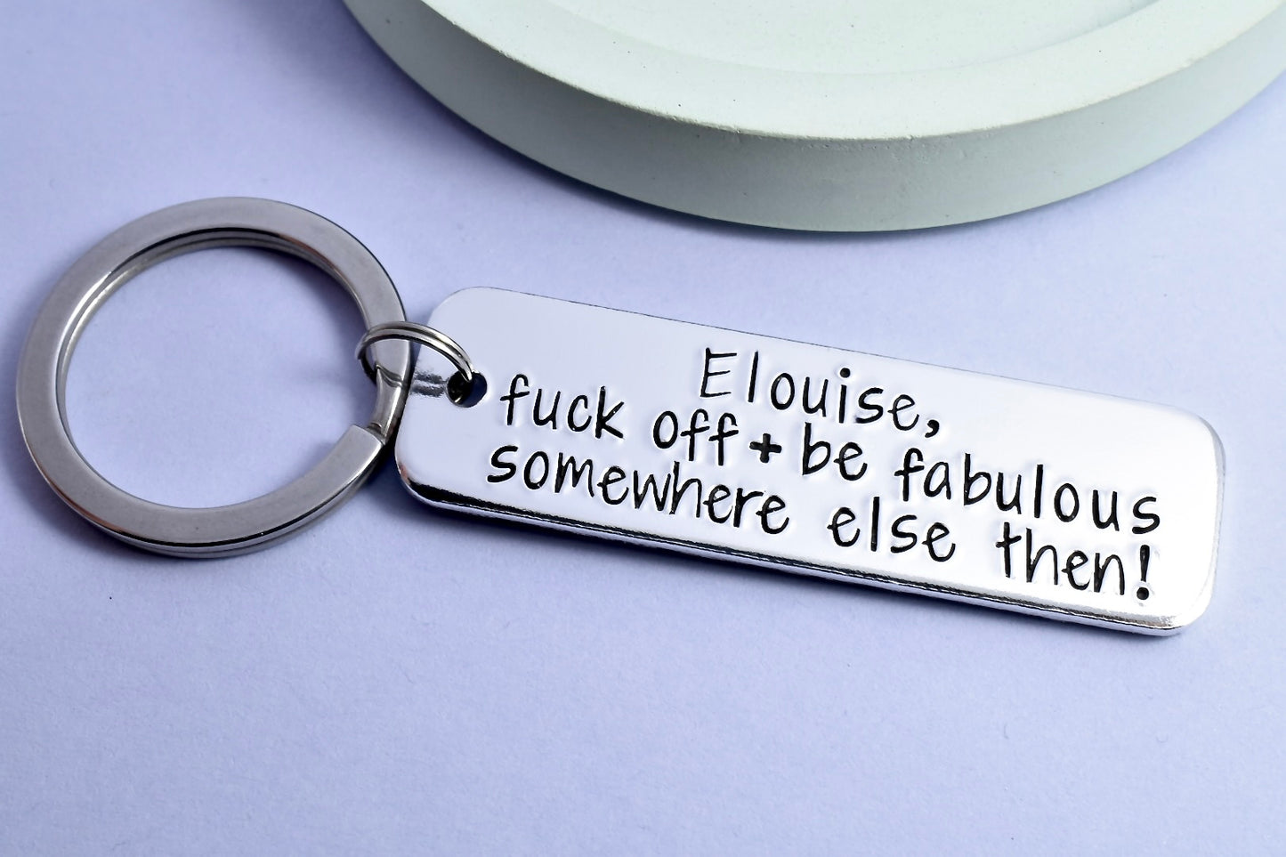Personalised Leaving Gift • Fuck Off And Be Fabulous Somewhere Else Then • Gift For Colleague • Leaving Work Keychain • Goodbye Gift