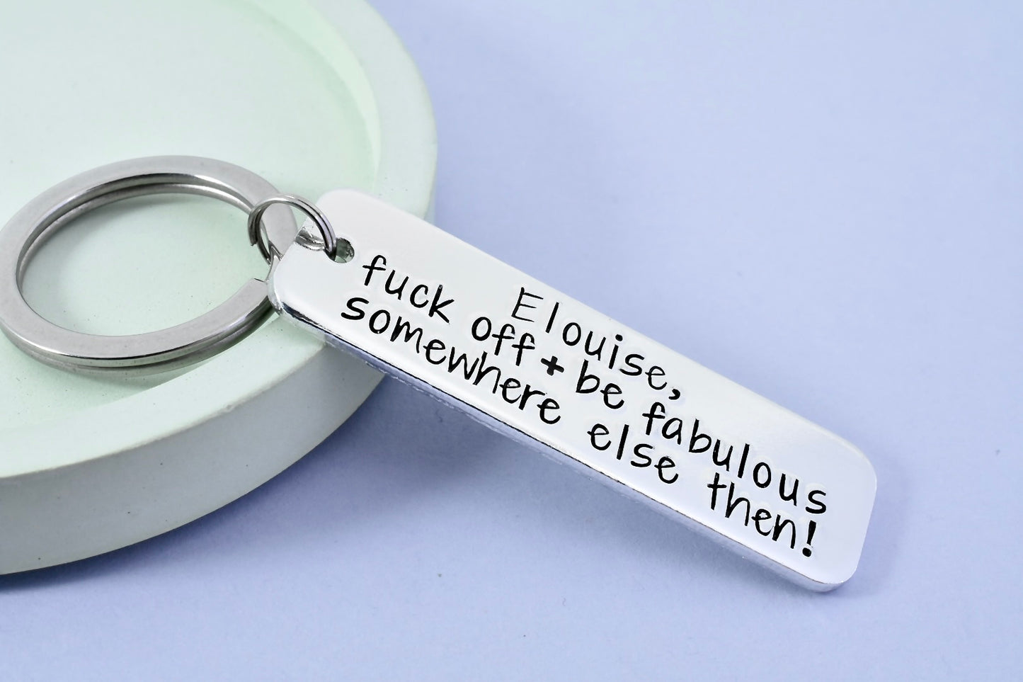 Personalised Leaving Gift • Fuck Off And Be Fabulous Somewhere Else Then • Gift For Colleague • Leaving Work Keychain • Goodbye Gift