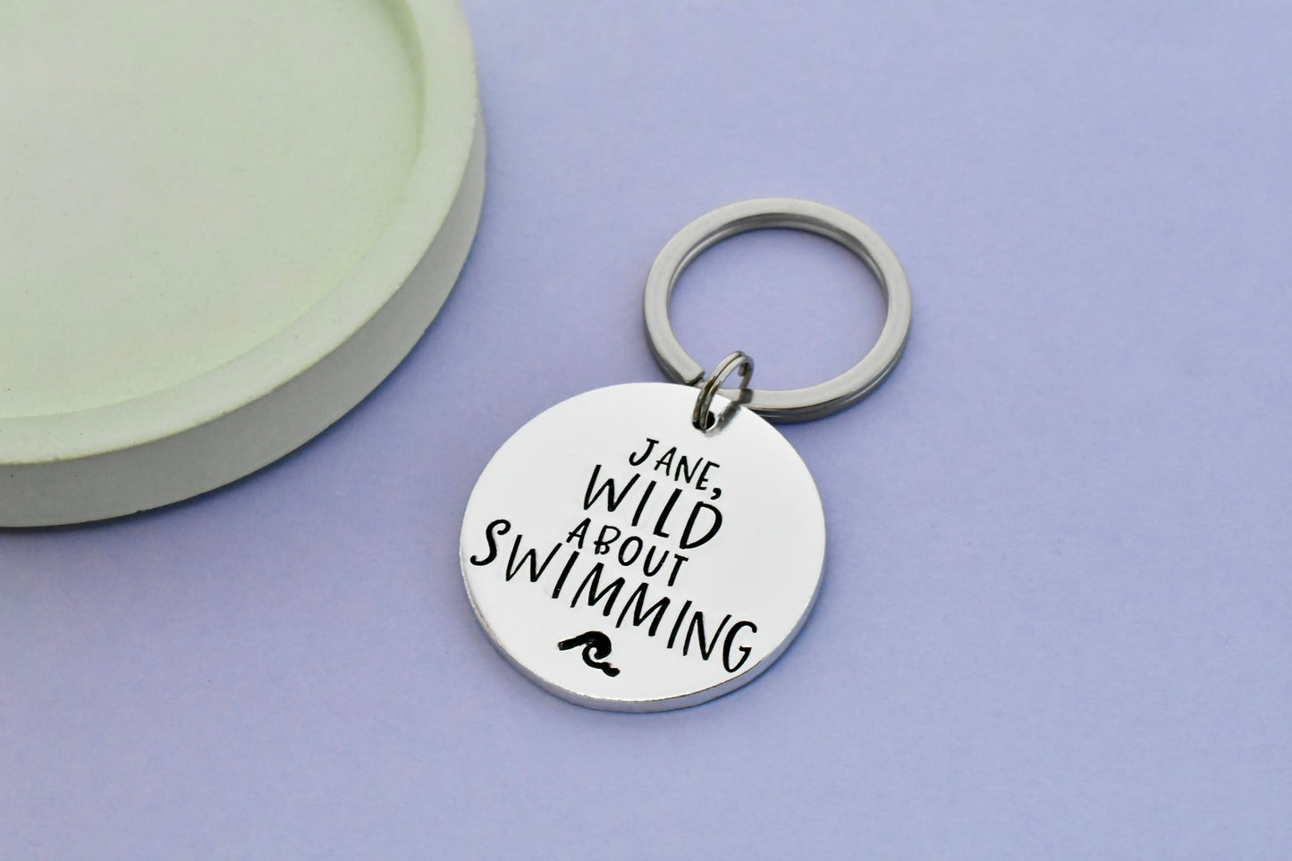 Personalised Cold Water Swimming Keyring